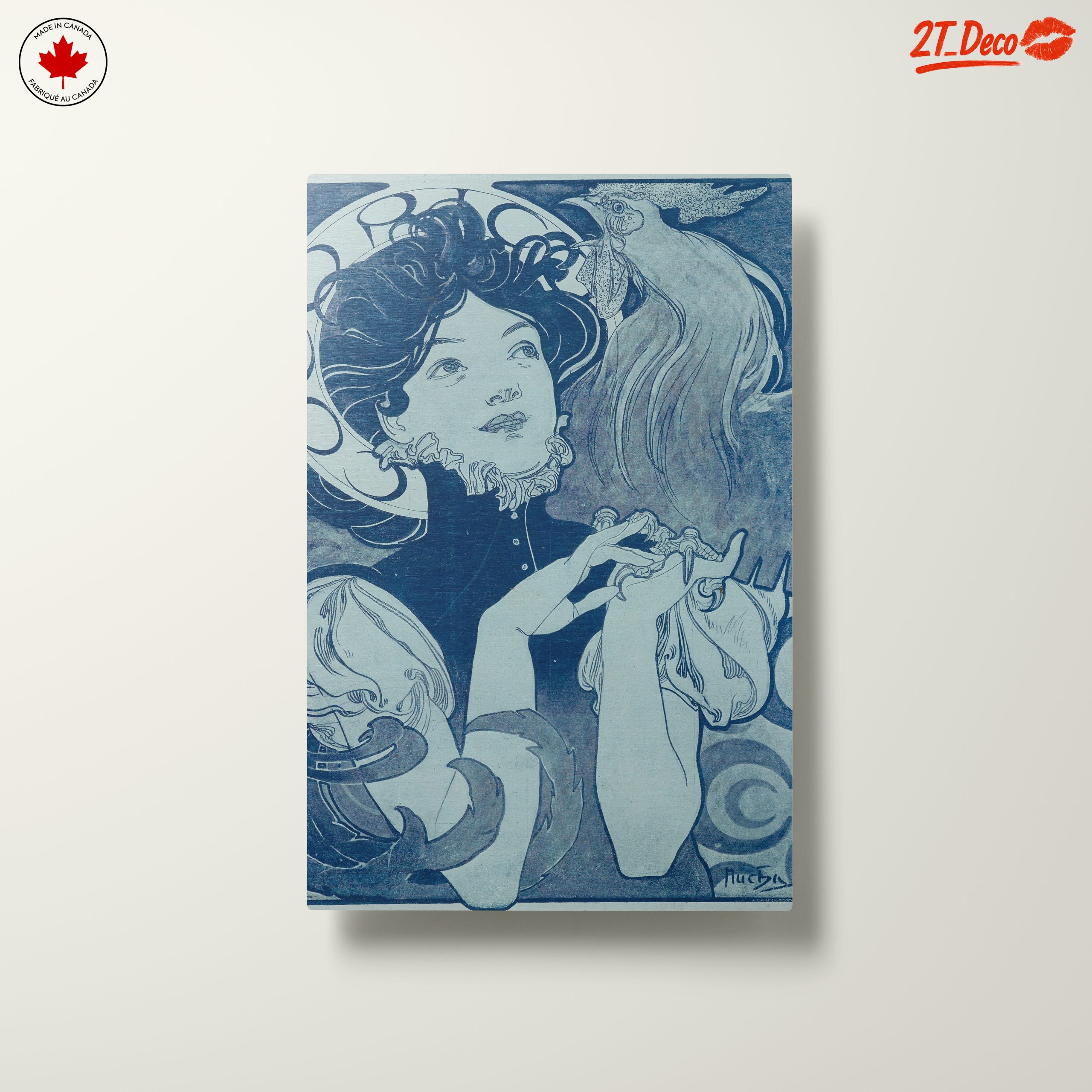 Stylized Portrait of a Woman with a Rooster - Image 10