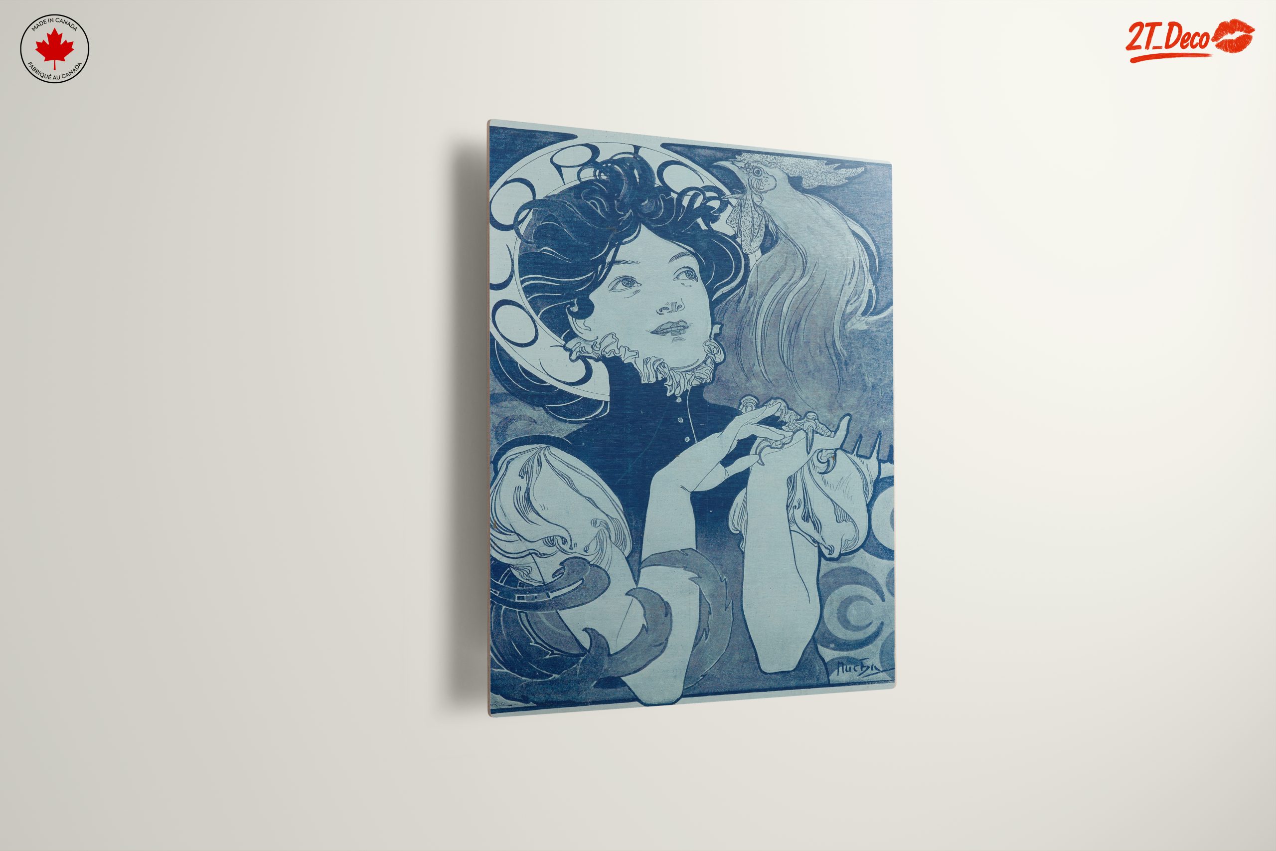 Stylized Portrait of a Woman with a Rooster - Image 13
