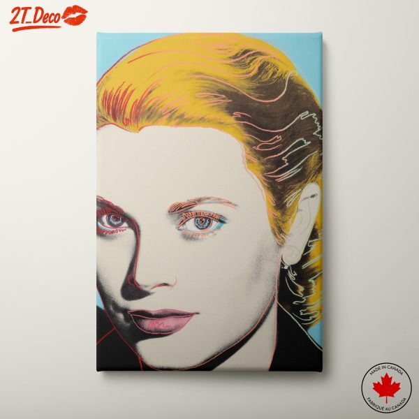 Stylized Contemporary Portrait of Grace Kelly
