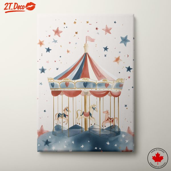 Playful Carousel in Soft Colors