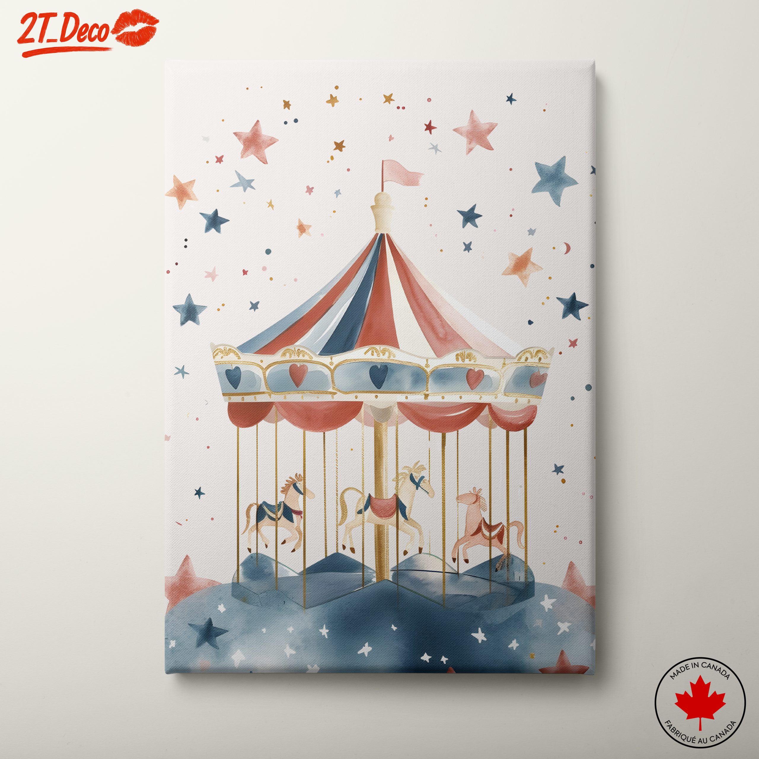 Playful Carousel in Soft Colors