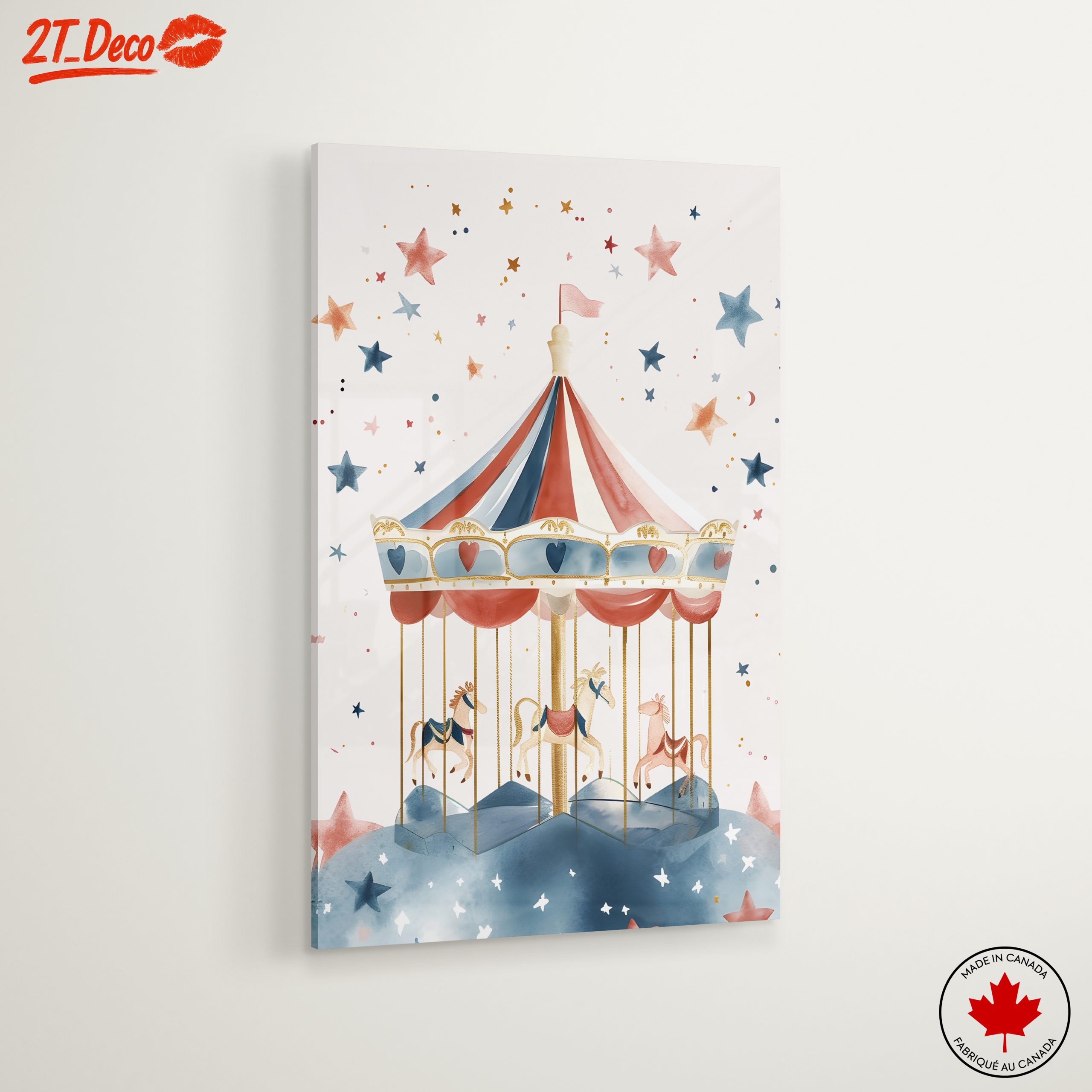 Playful Carousel in Soft Colors - Image 6