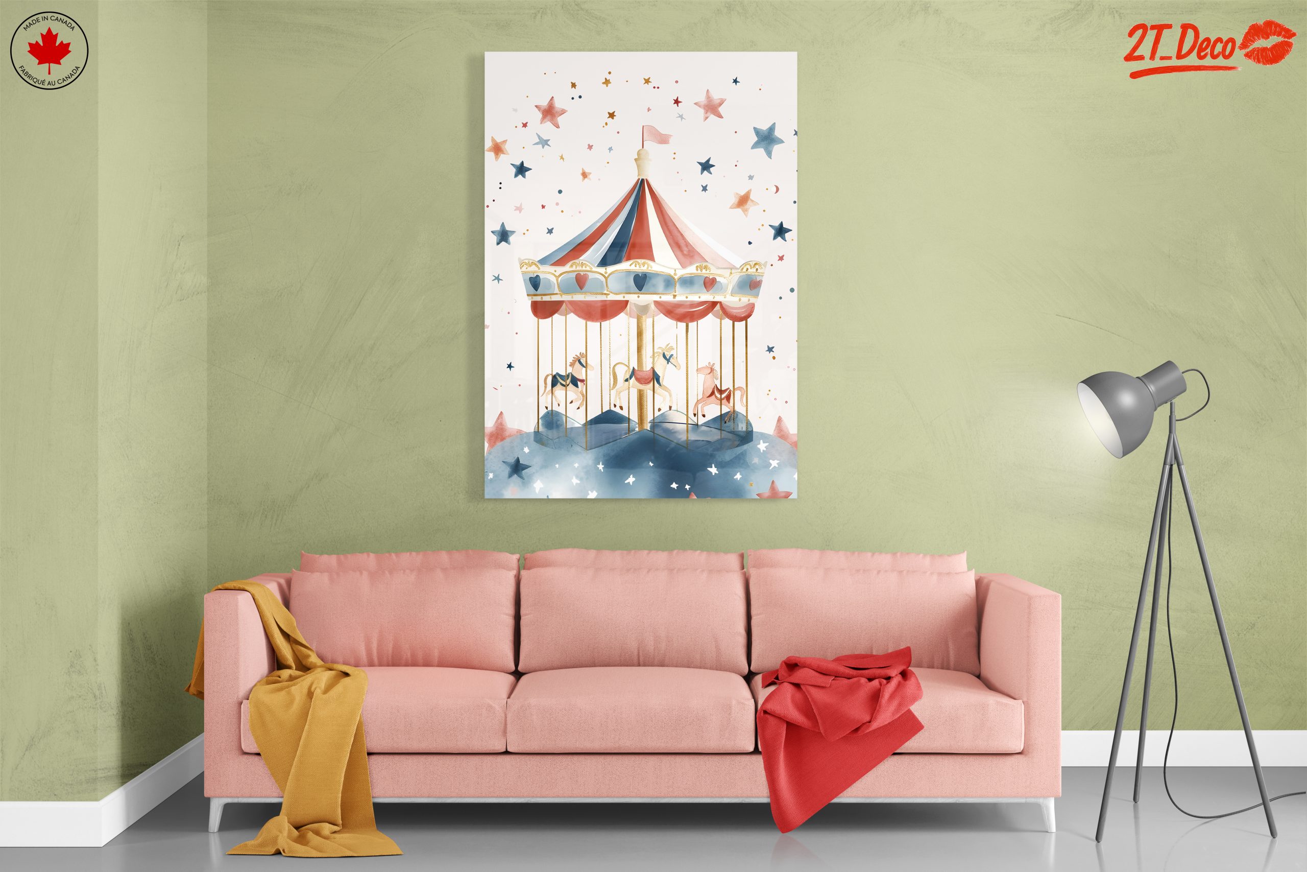 Playful Carousel in Soft Colors - Image 7