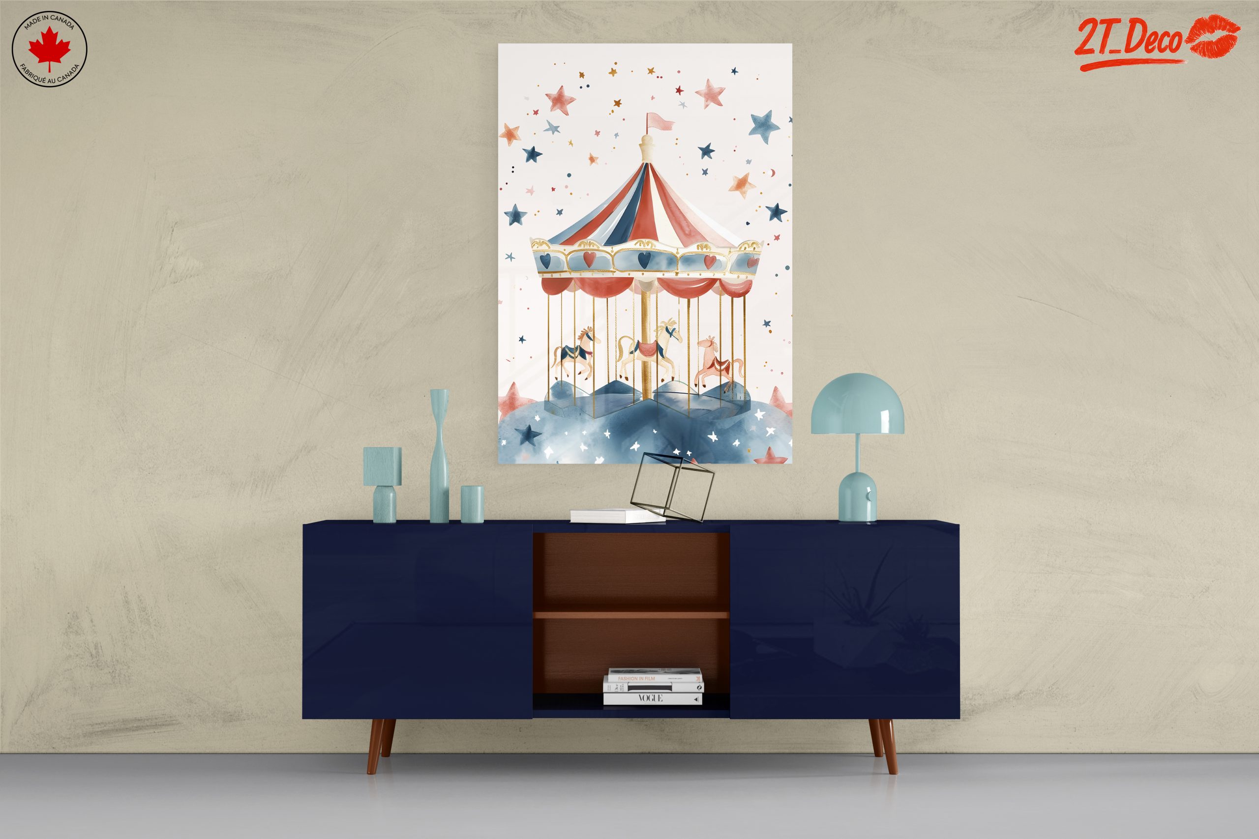 Playful Carousel in Soft Colors - Image 8