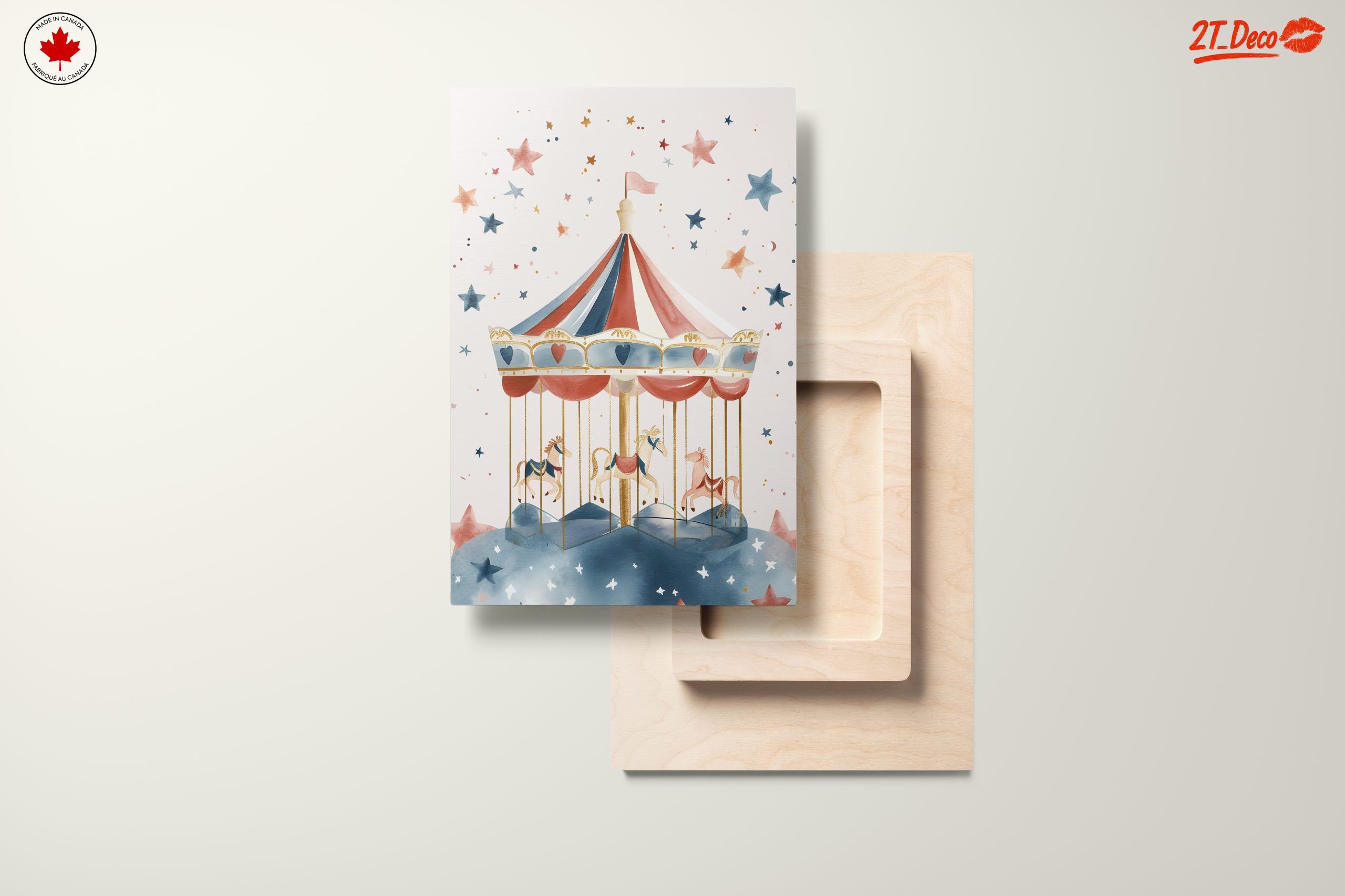 Playful Carousel in Soft Colors - Image 11