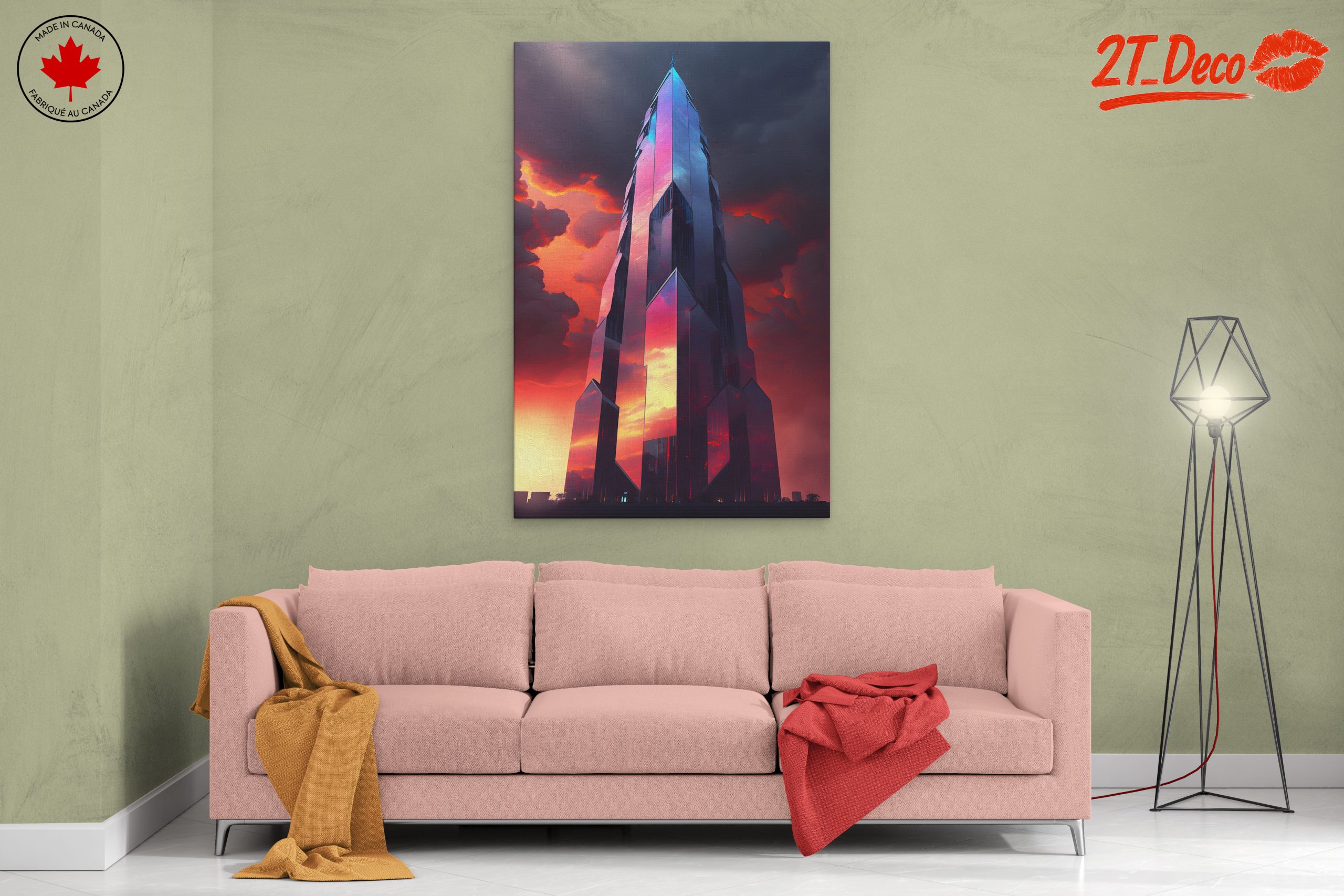 Futuristic Skyscraper Against Dramatic Sky - Image 2