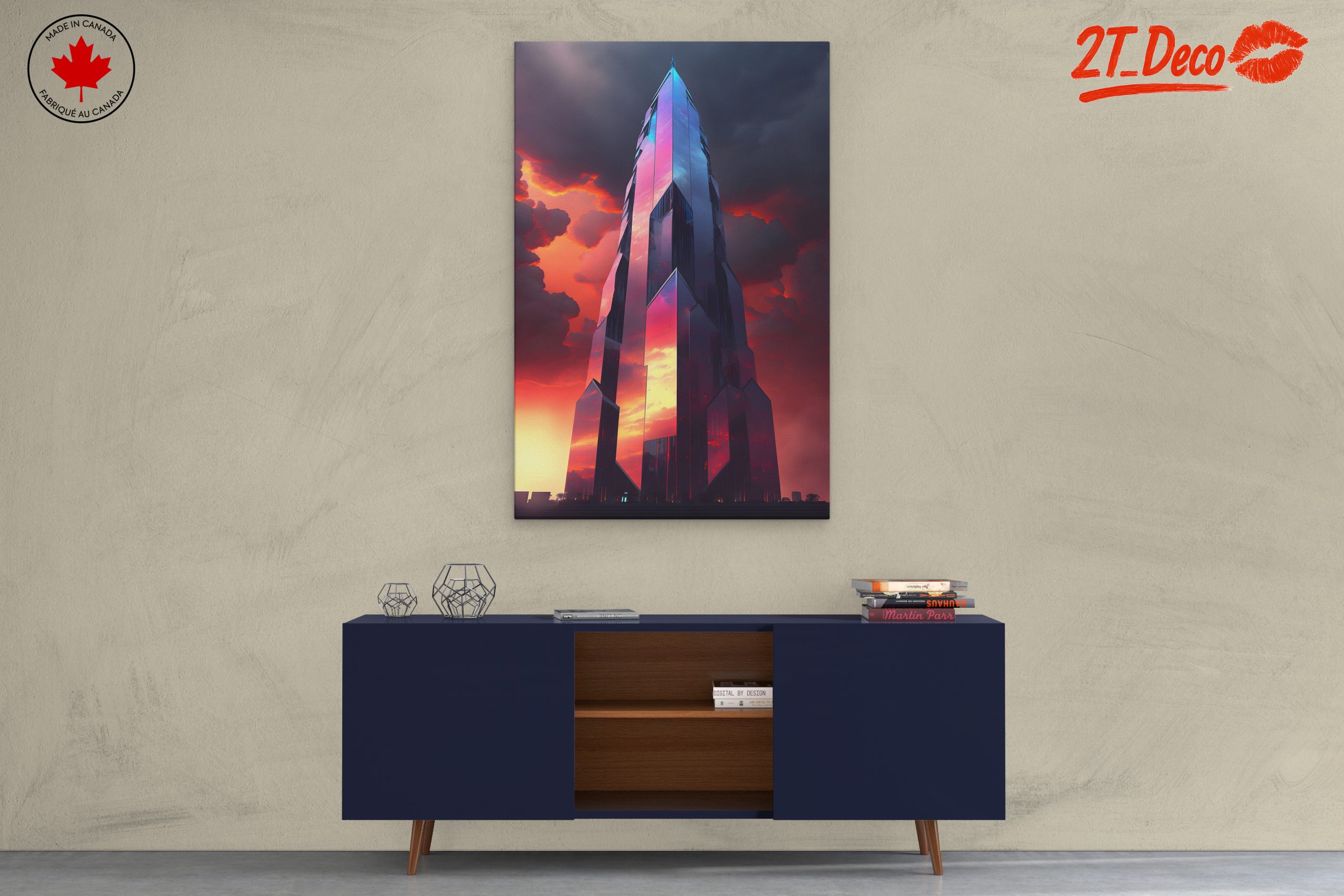 Futuristic Skyscraper Against Dramatic Sky - Image 3