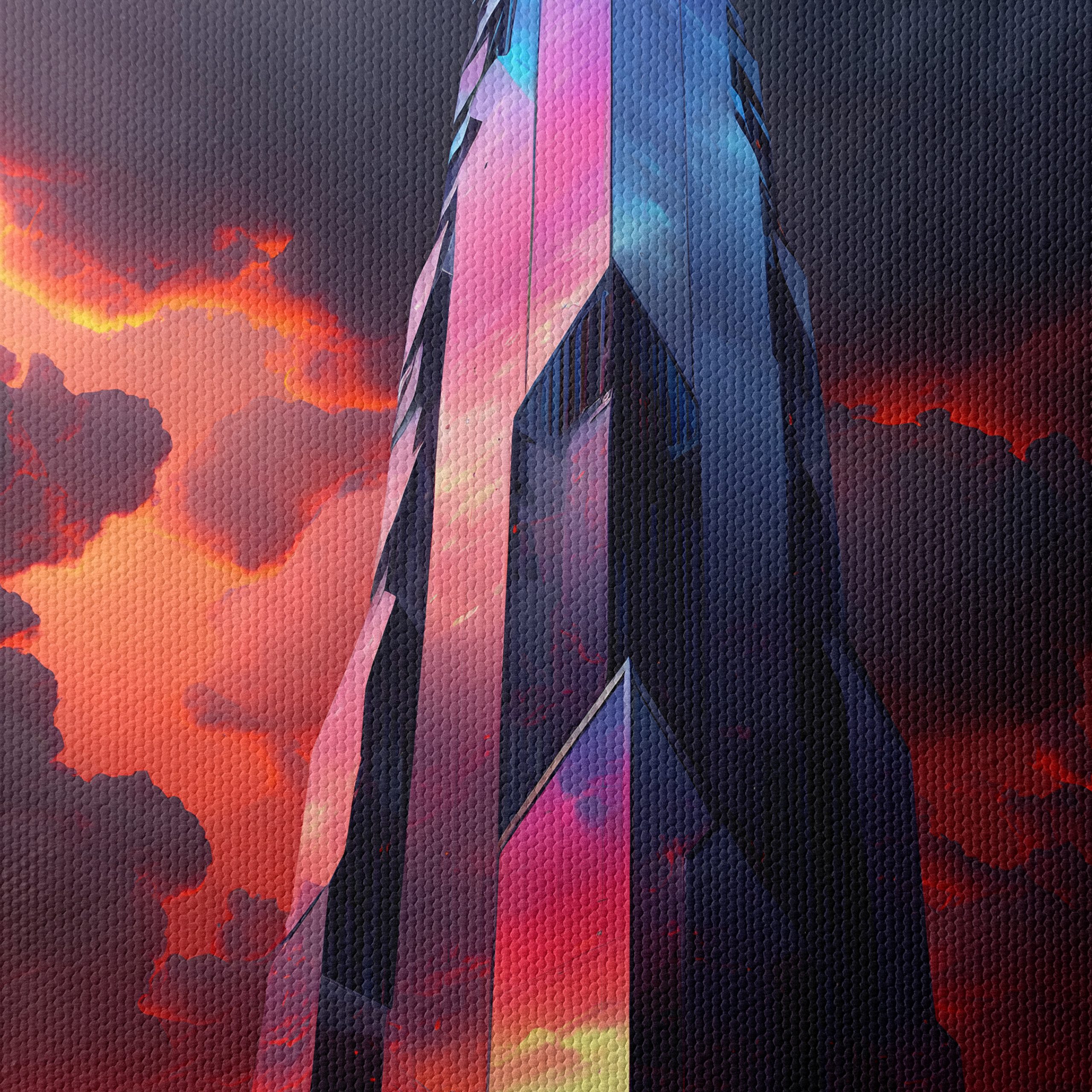 Futuristic Skyscraper Against Dramatic Sky - Image 4