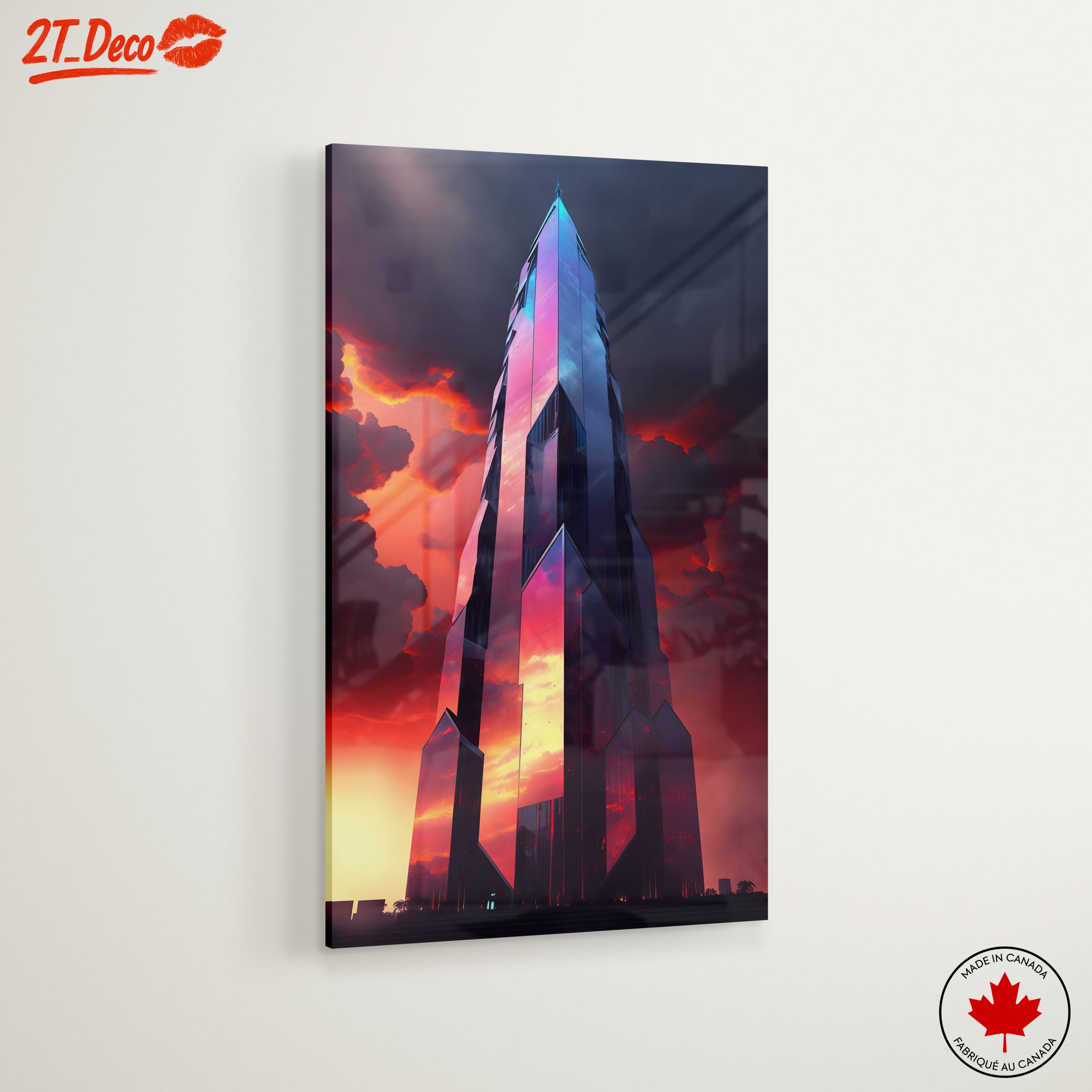 Futuristic Skyscraper Against Dramatic Sky - Image 6