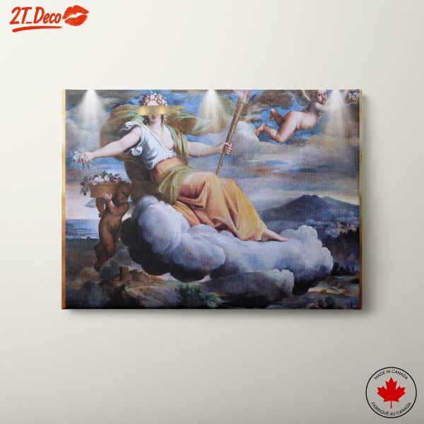 Classic Figure in Cloudy Landscape