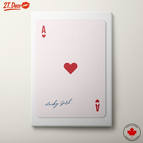 Ace of Hearts Playing Card Art 25