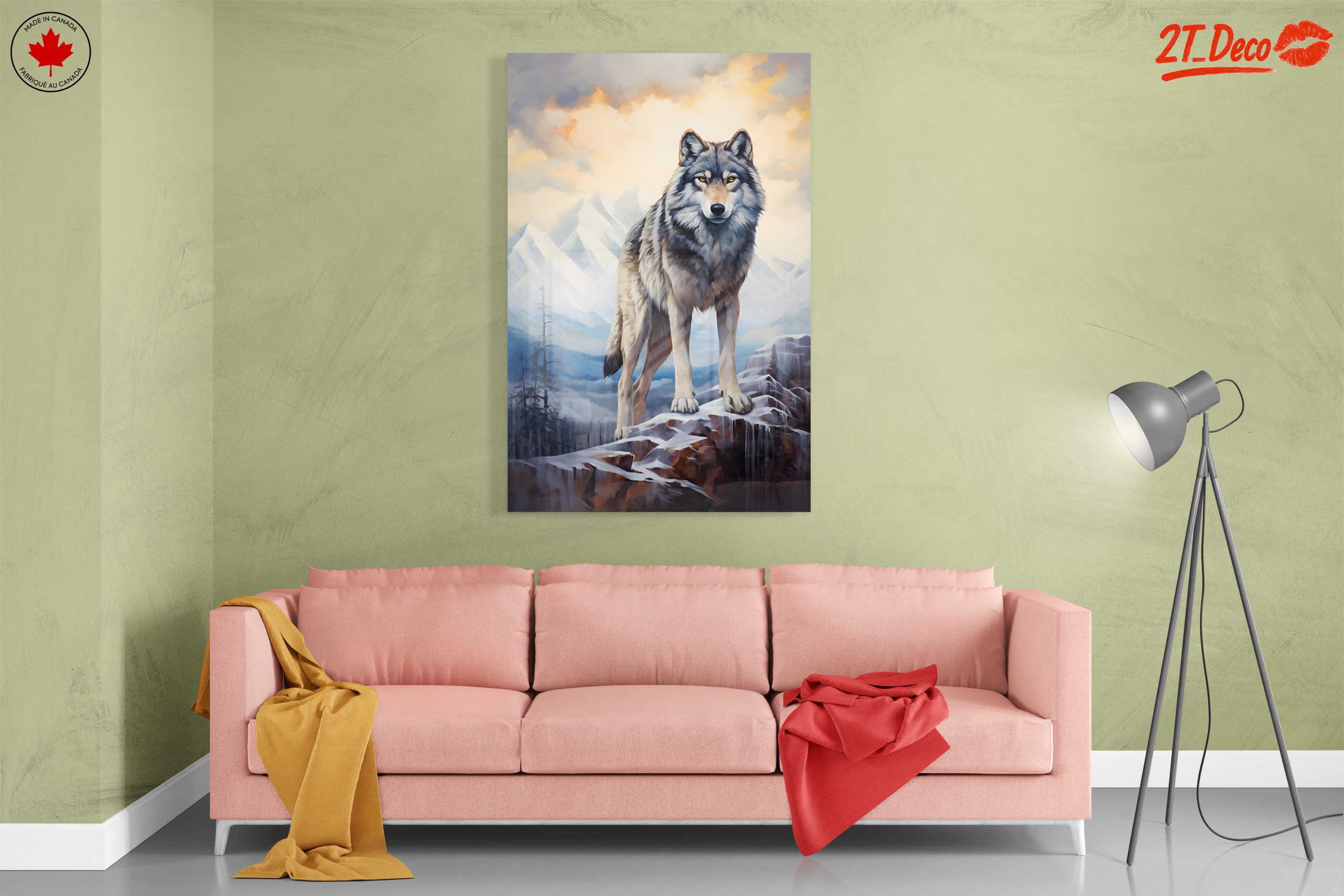 Realistic Wolf Art in Mountain Landscape - Image 7