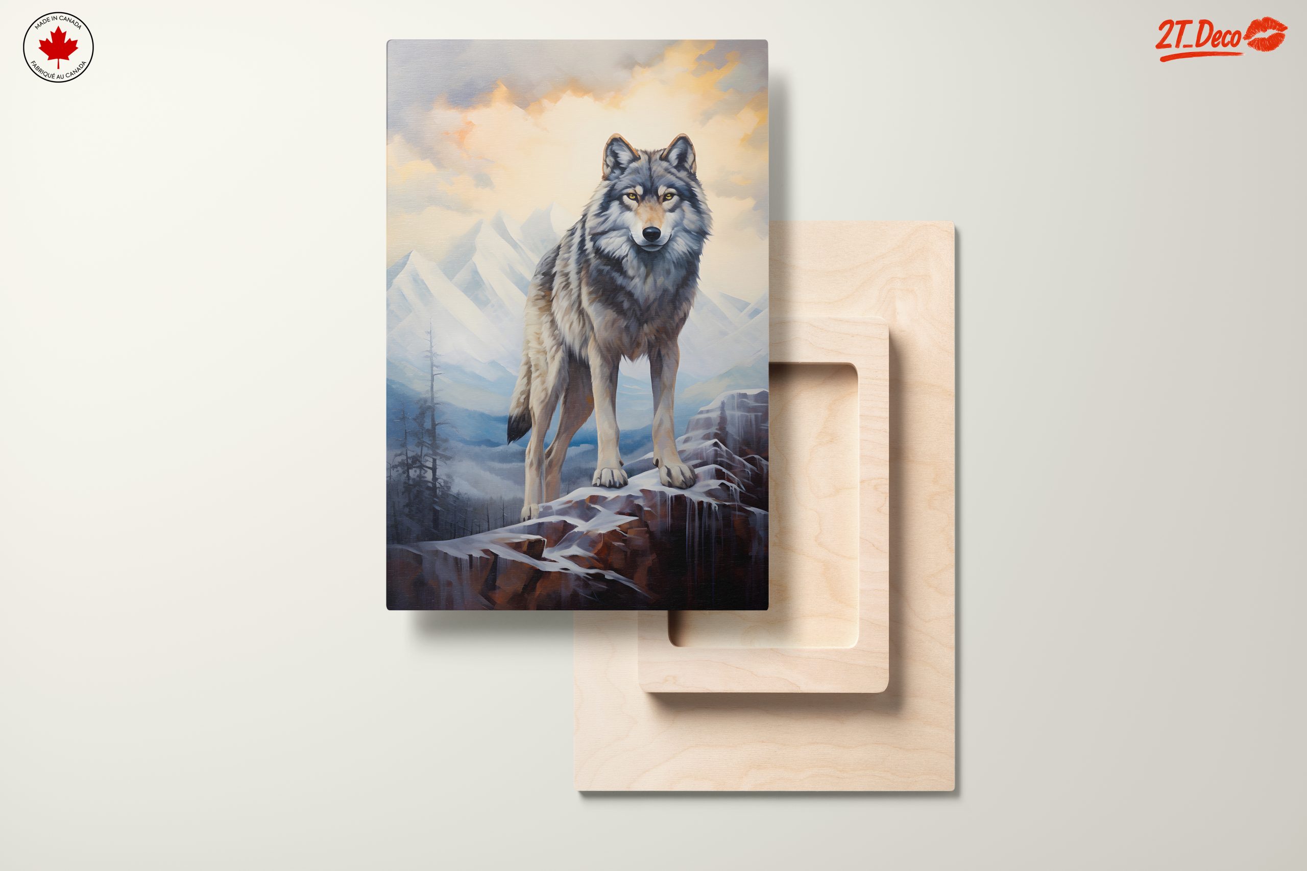 Realistic Wolf Art in Mountain Landscape - Image 11