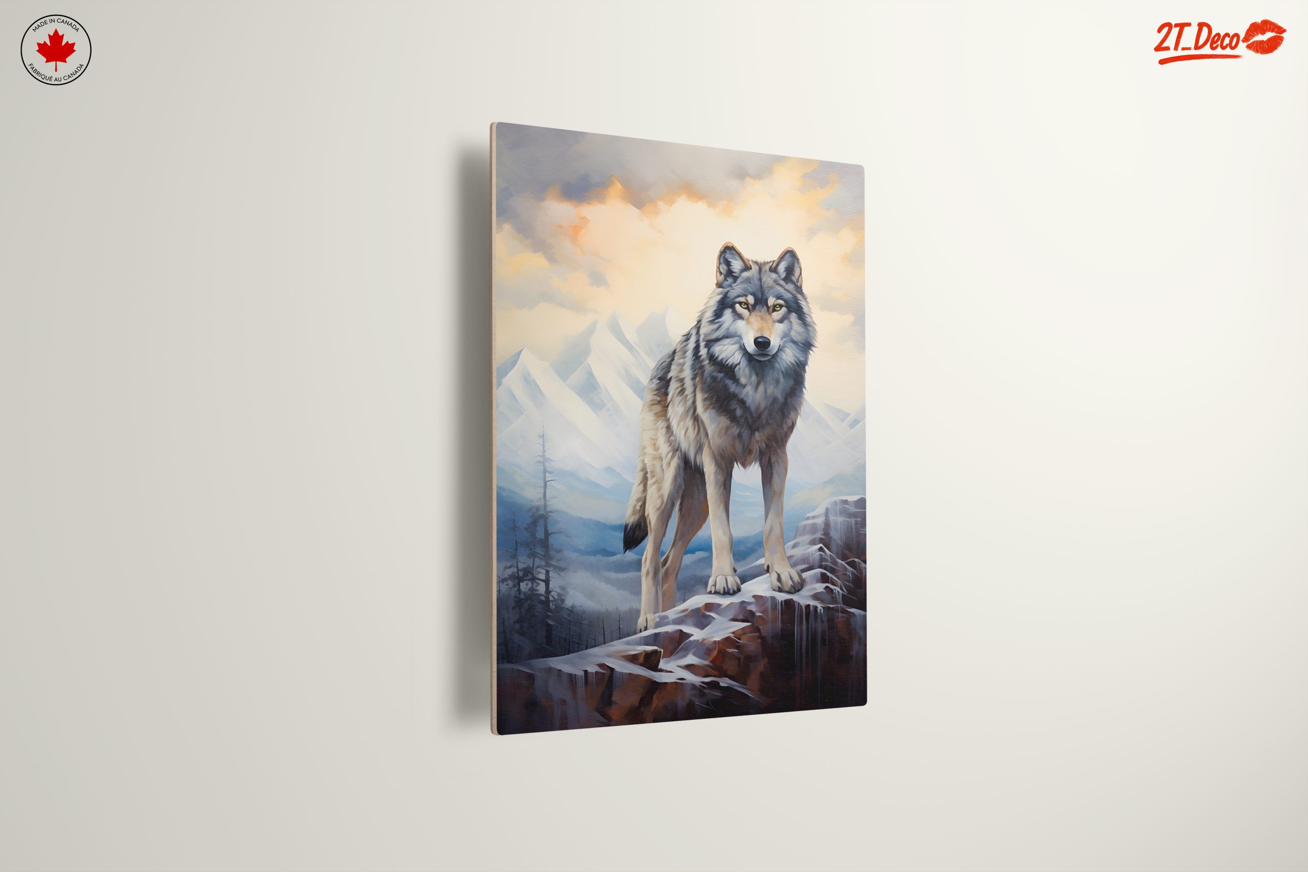 Realistic Wolf Art in Mountain Landscape - Image 13