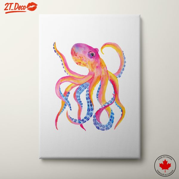 Colorful Abstract Octopus Artwork