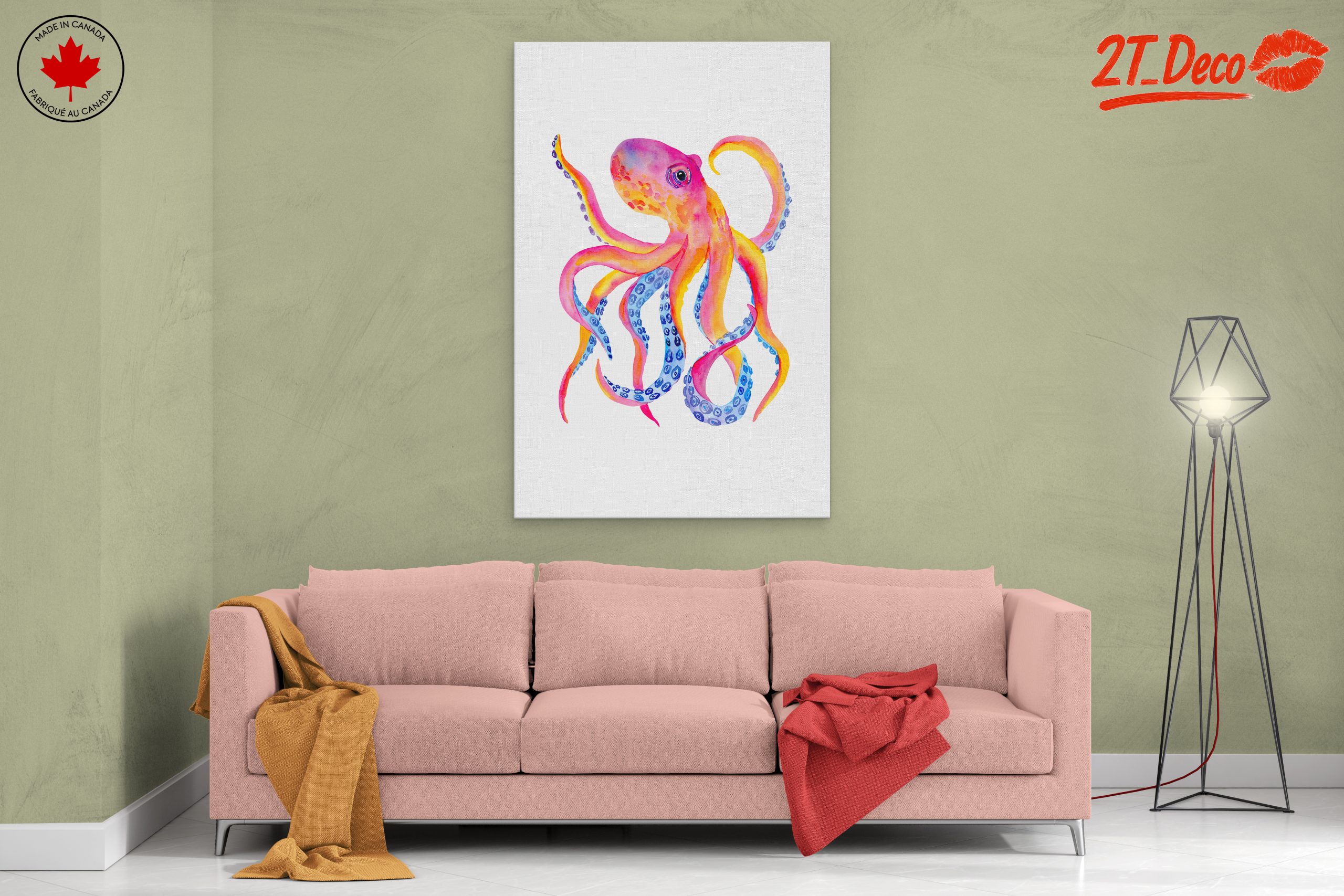 Colorful Abstract Octopus Artwork - Image 2