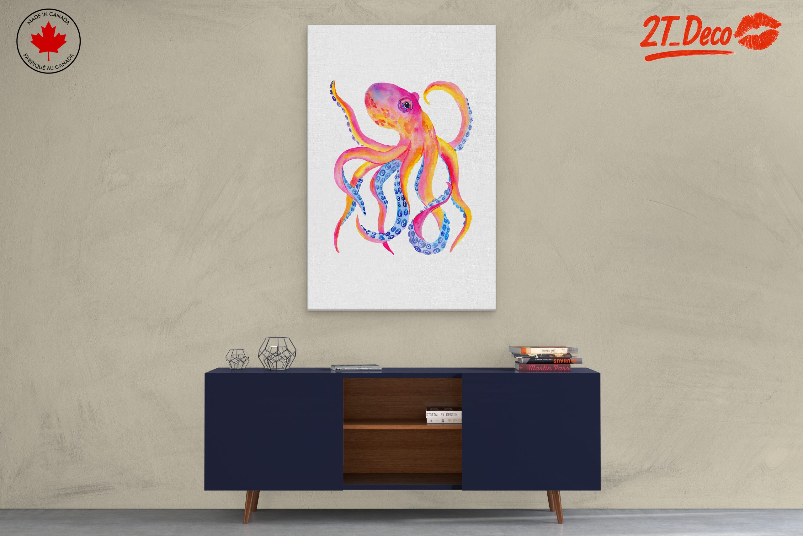 Colorful Abstract Octopus Artwork - Image 3