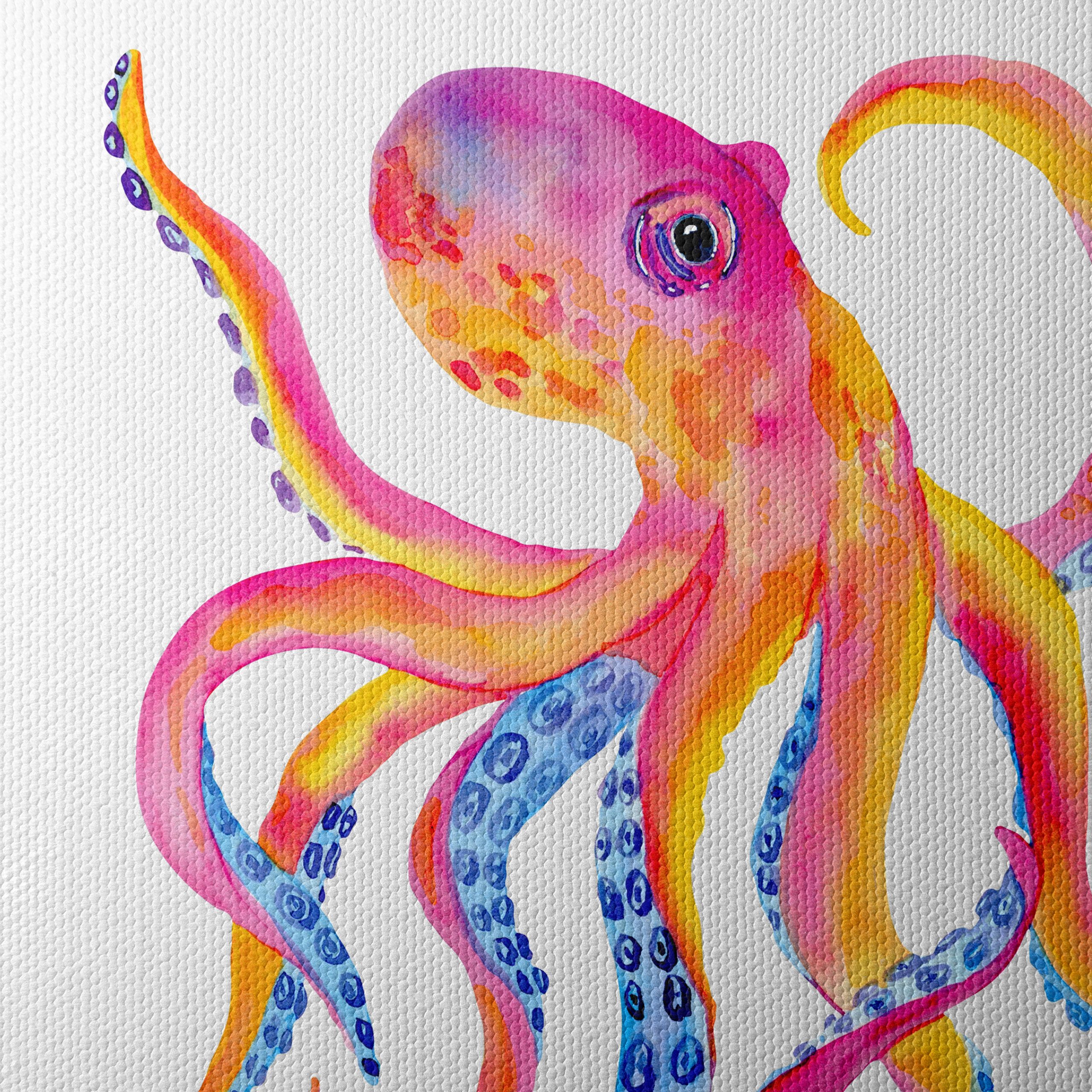 Colorful Abstract Octopus Artwork - Image 4