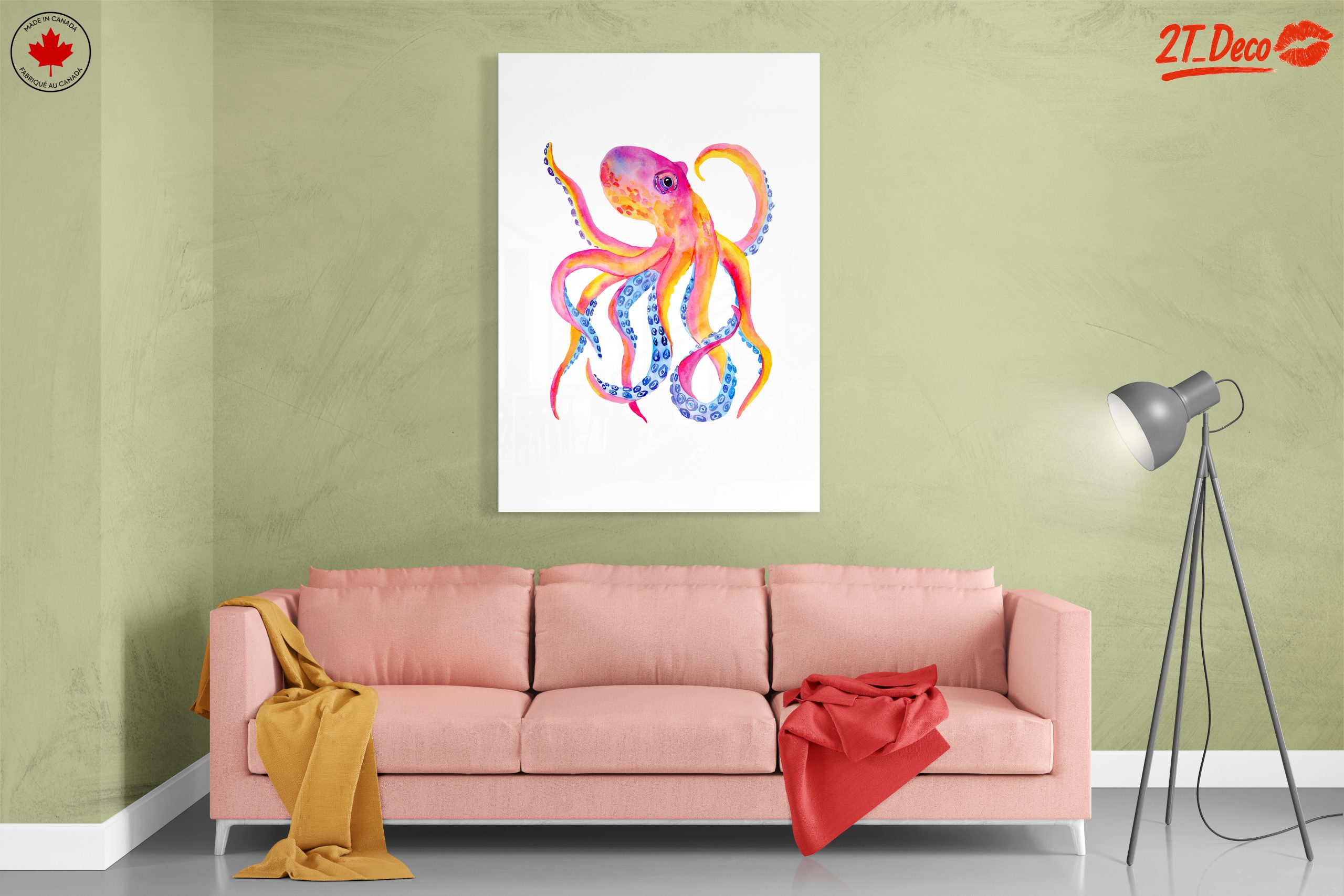 Colorful Abstract Octopus Artwork - Image 7