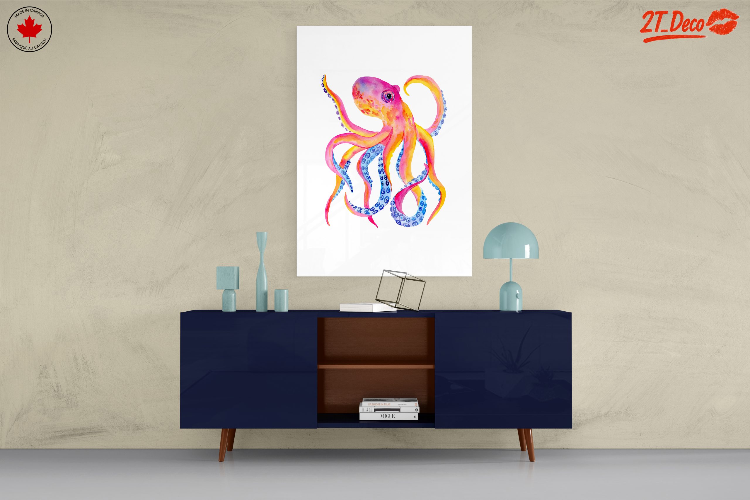 Colorful Abstract Octopus Artwork - Image 8