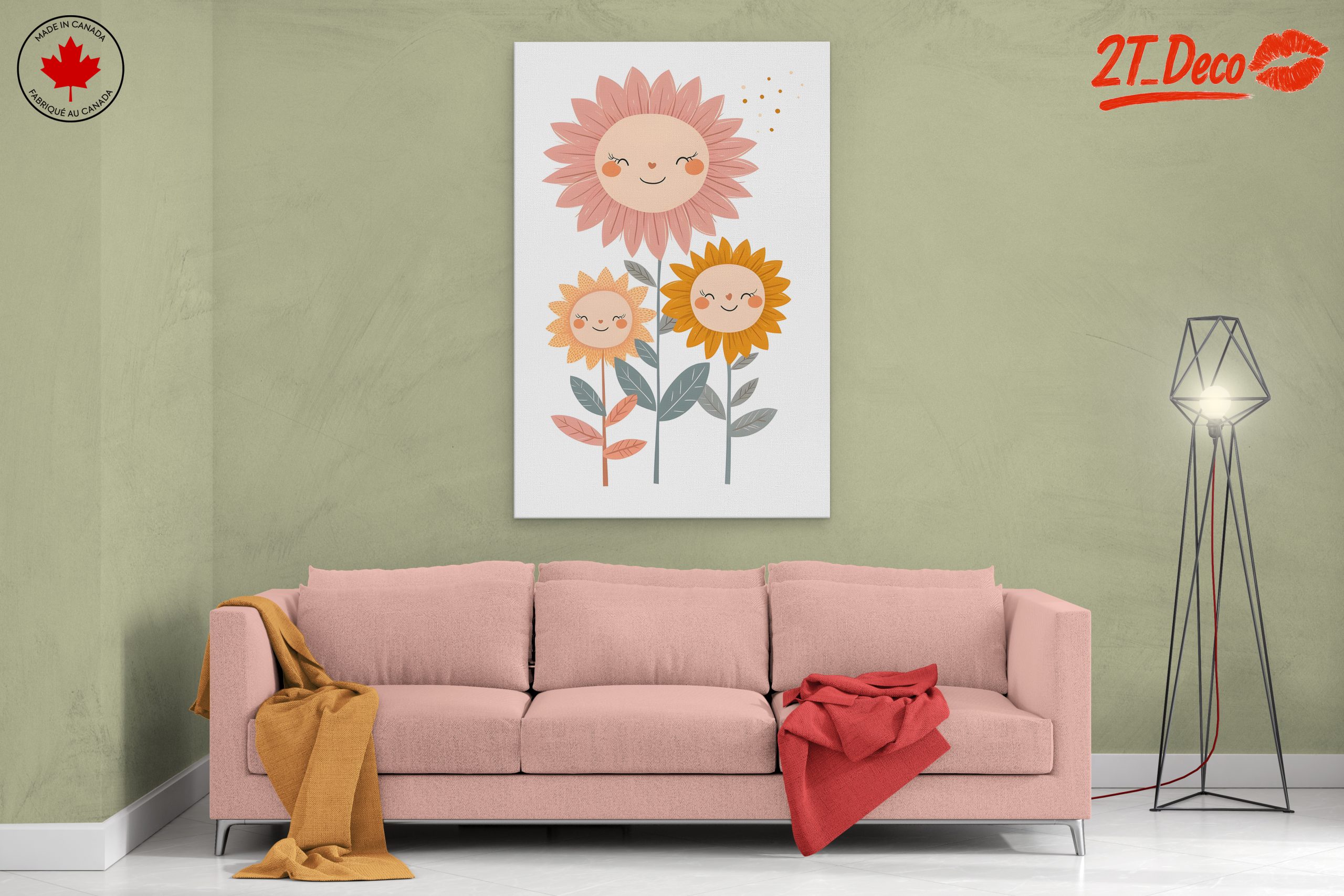Playful Floral Characters with Smiling Faces - Image 2