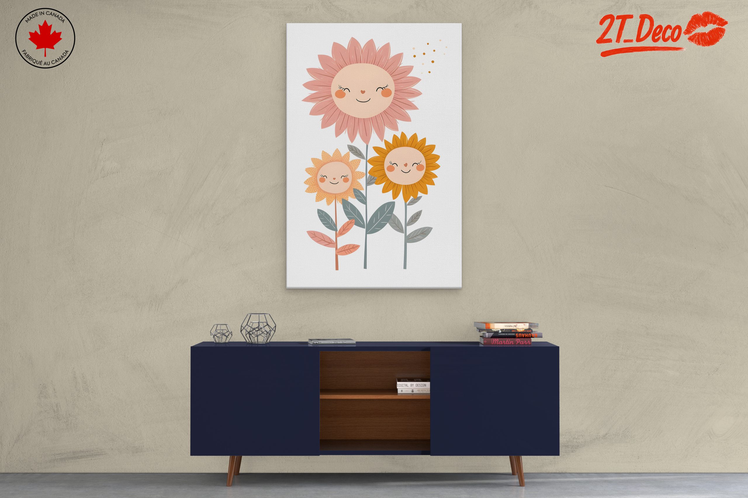 Playful Floral Characters with Smiling Faces - Image 3