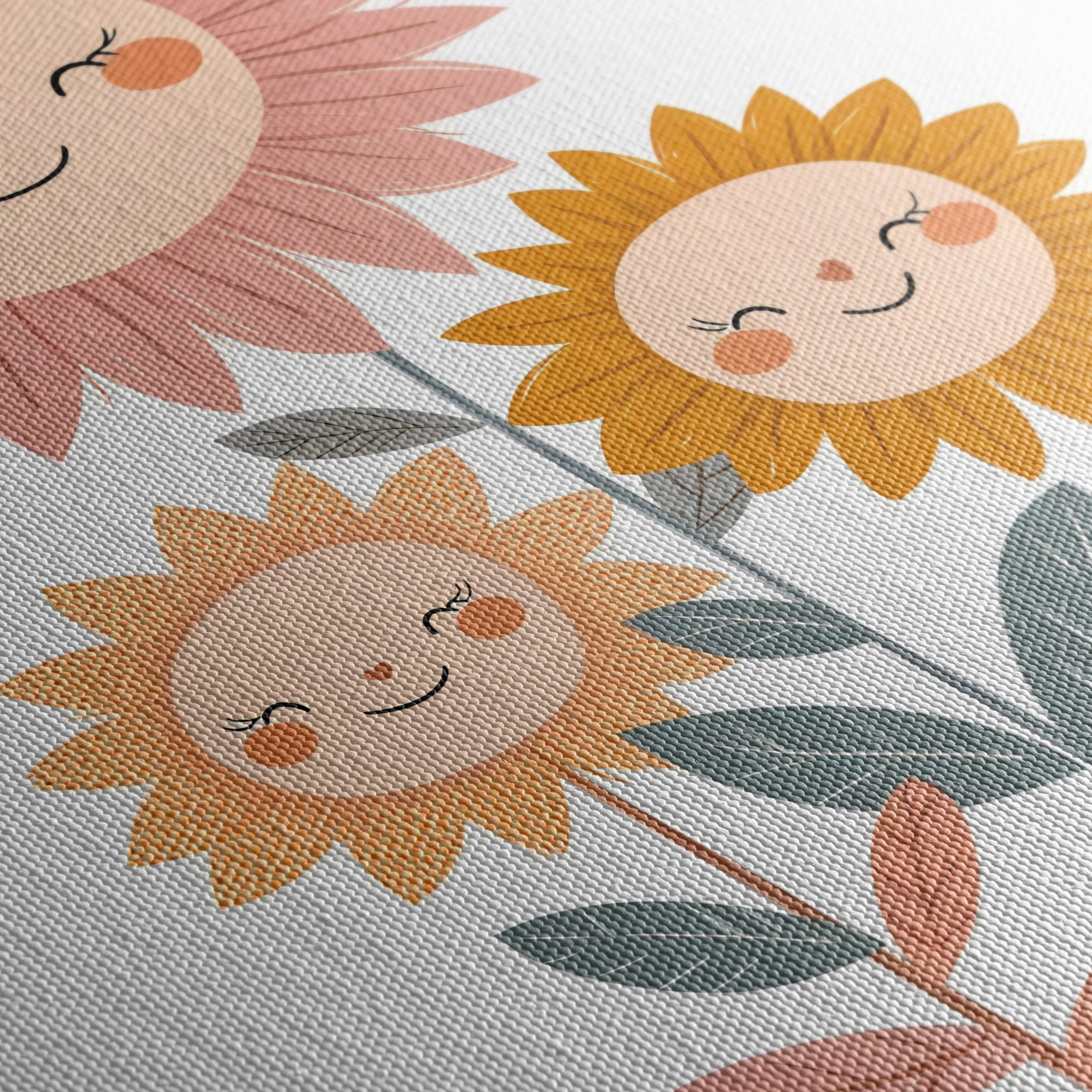 Playful Floral Characters with Smiling Faces - Image 5