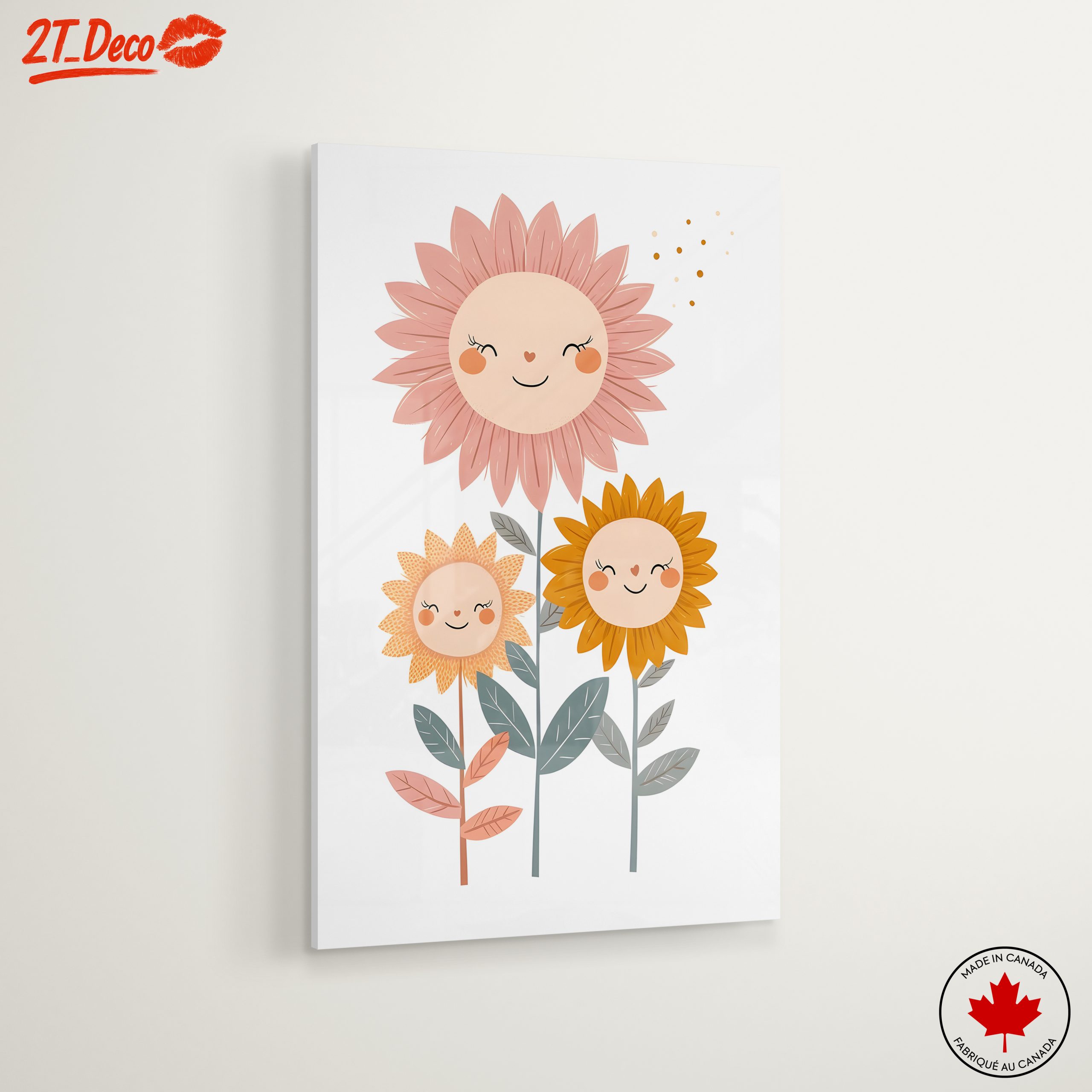 Playful Floral Characters with Smiling Faces - Image 6