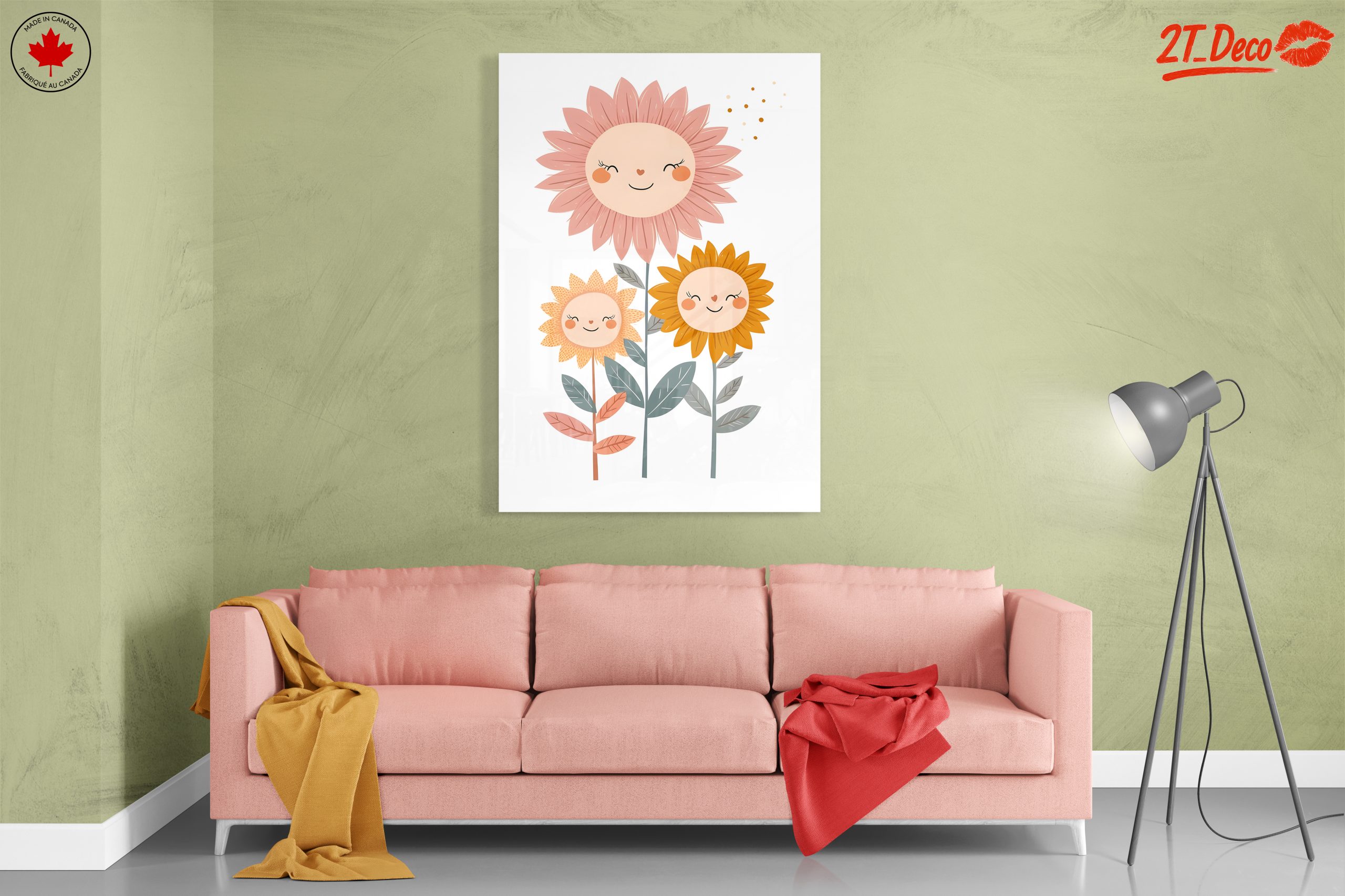 Playful Floral Characters with Smiling Faces - Image 7