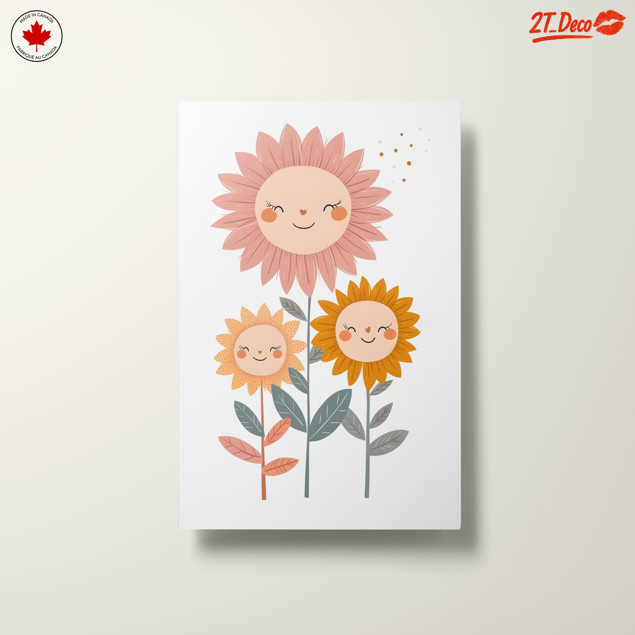 Playful Floral Characters with Smiling Faces - Image 10