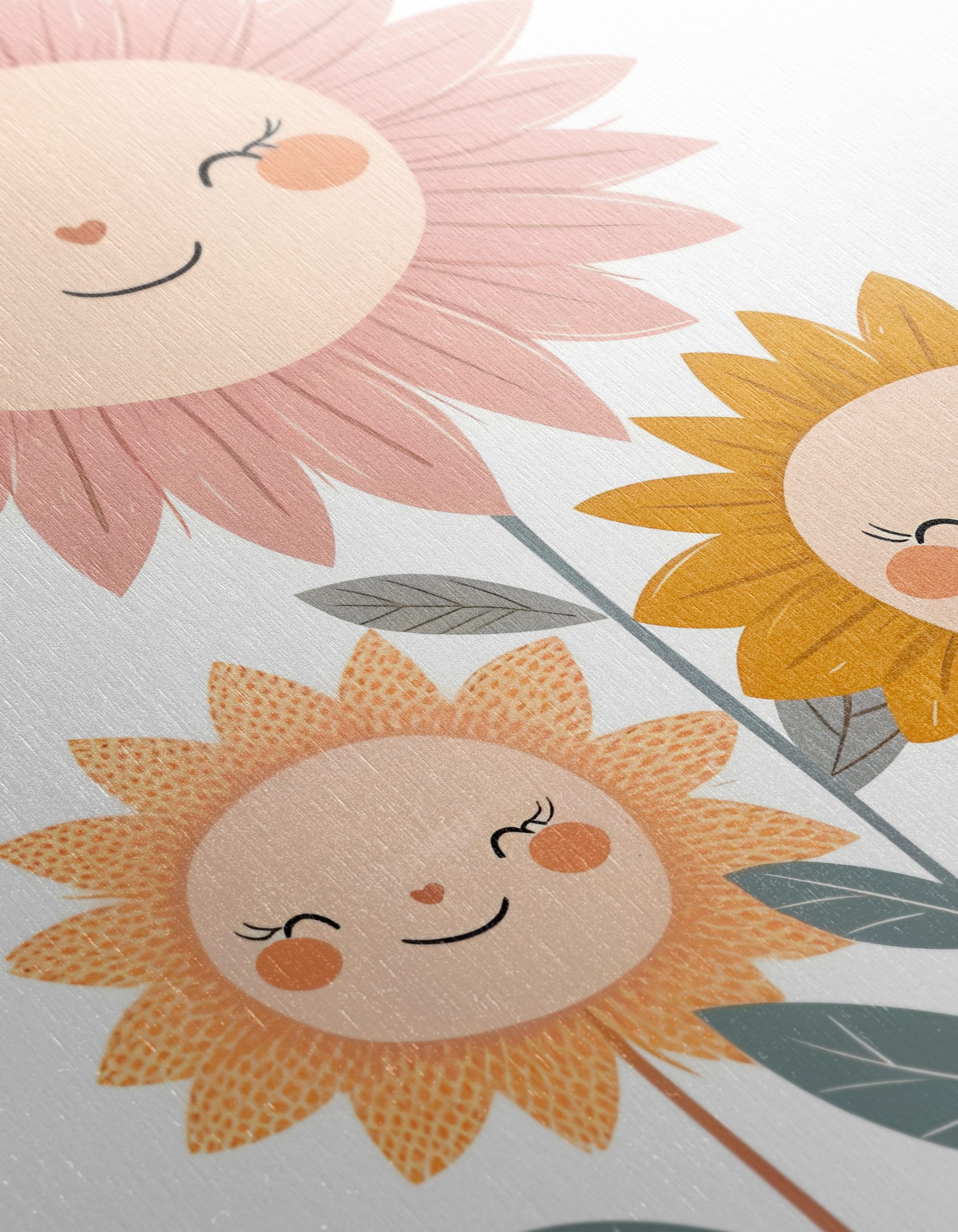 Playful Floral Characters with Smiling Faces - Image 12