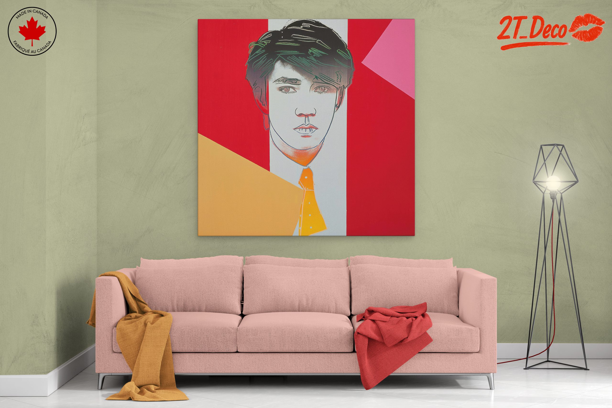 Stylized Contemporary Portrait with Bold Colors 2 - Image 2
