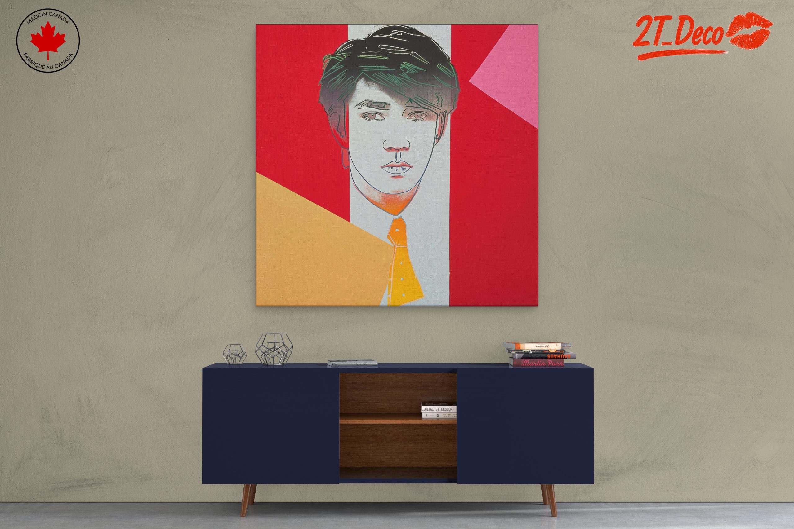 Stylized Contemporary Portrait with Bold Colors 2 - Image 3