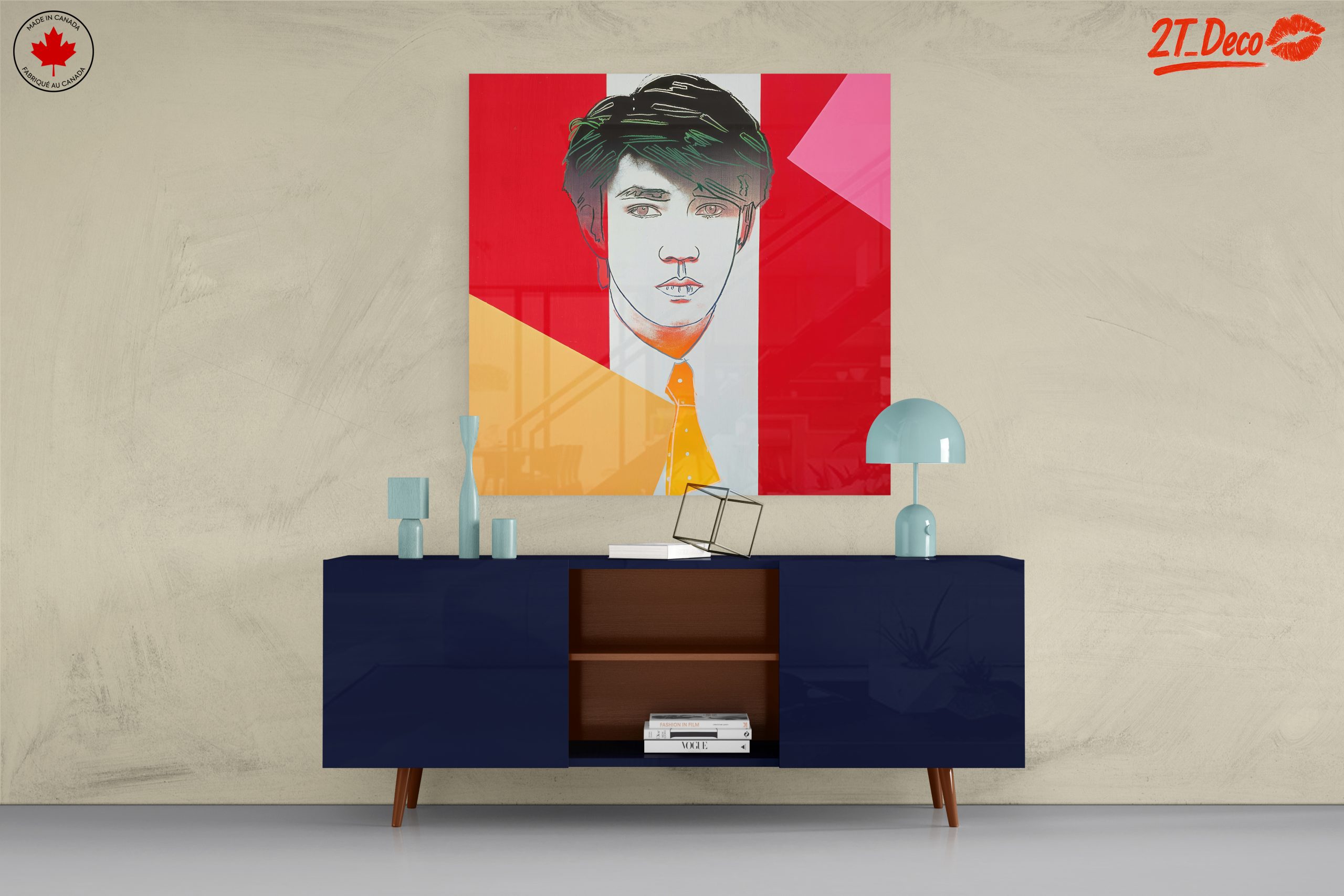 Stylized Contemporary Portrait with Bold Colors 2 - Image 8