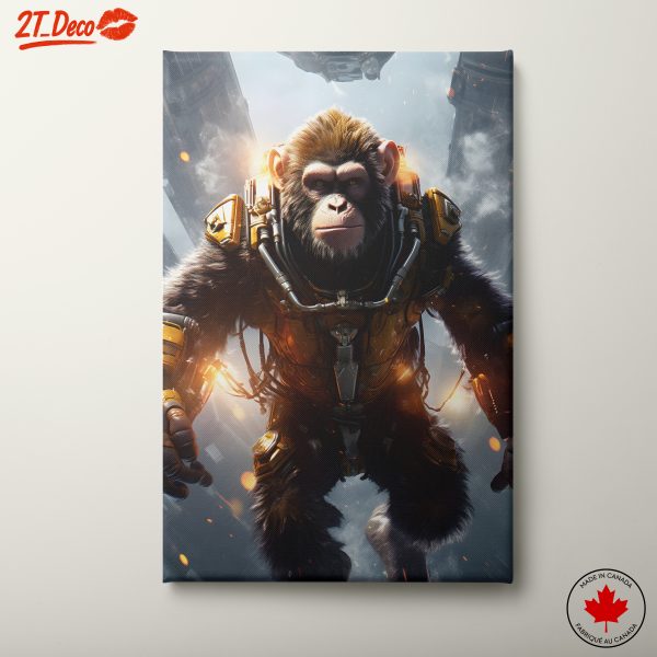 Futuristic Monkey Character Art