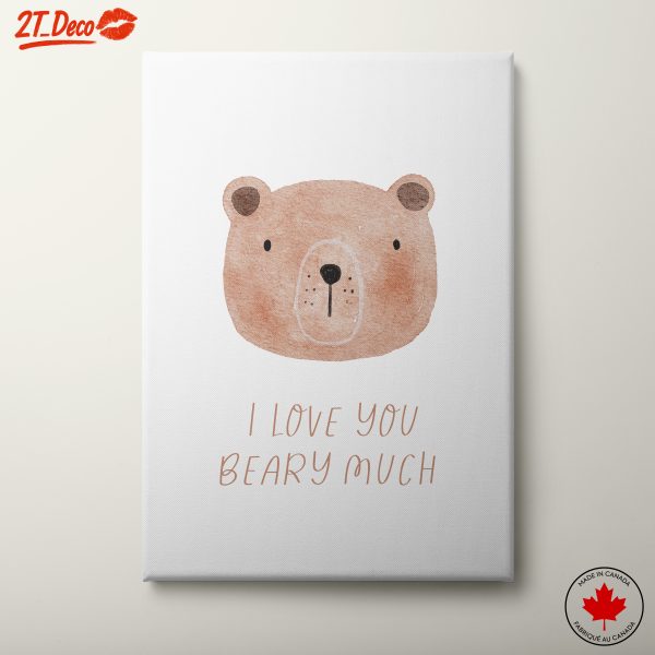 Cute Bear Illustration with Love Quote