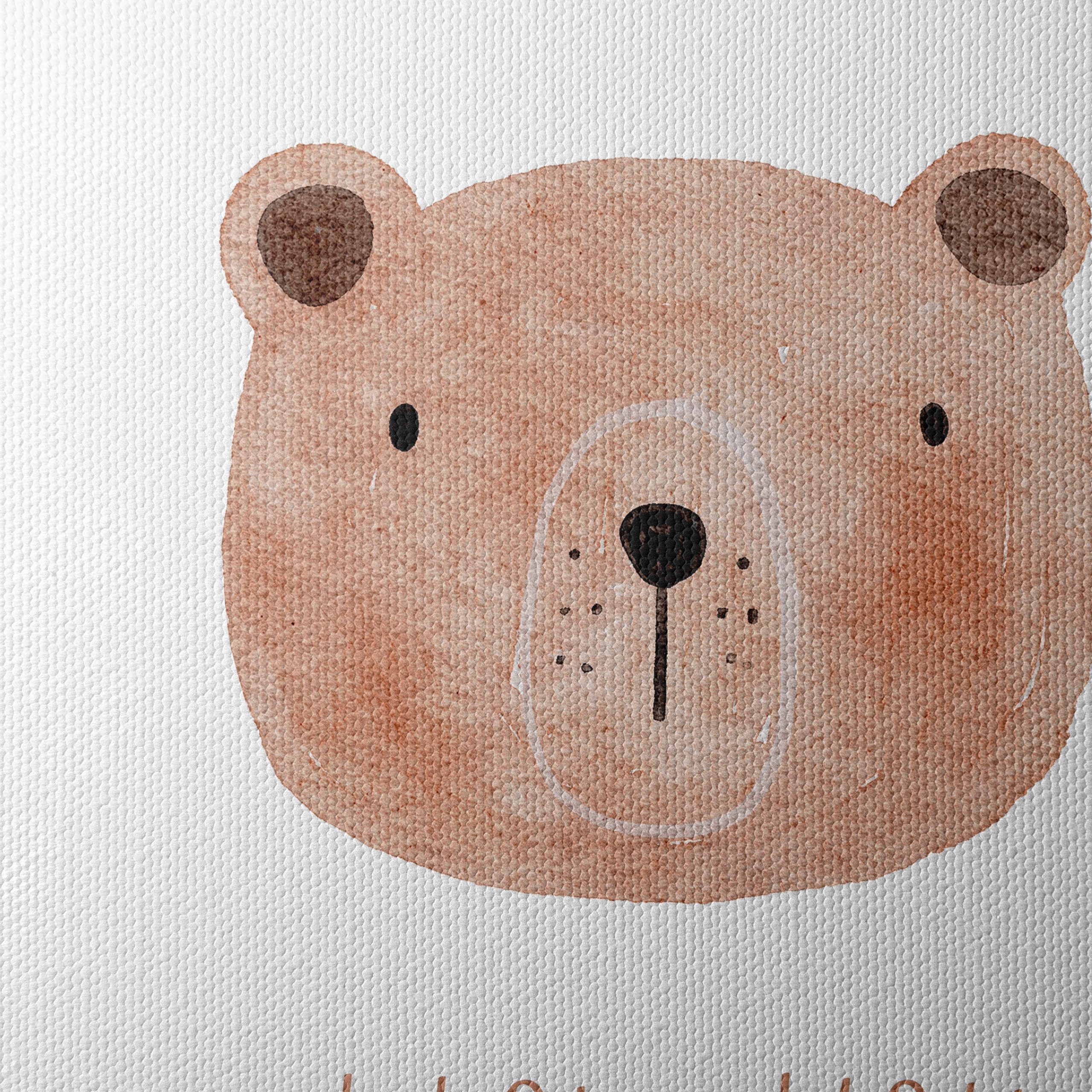 Cute Bear Illustration with Love Quote - Image 4