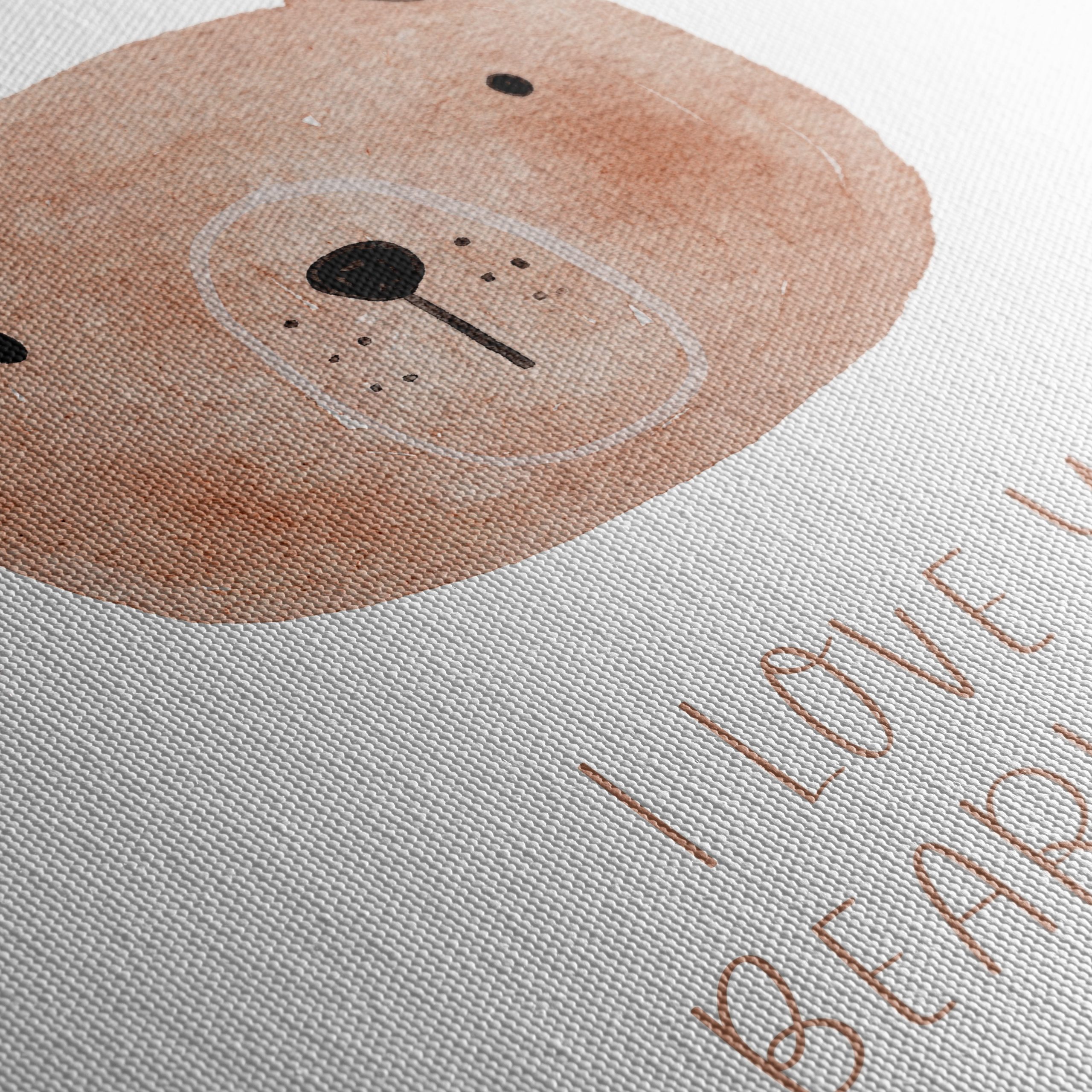 Cute Bear Illustration with Love Quote - Image 5