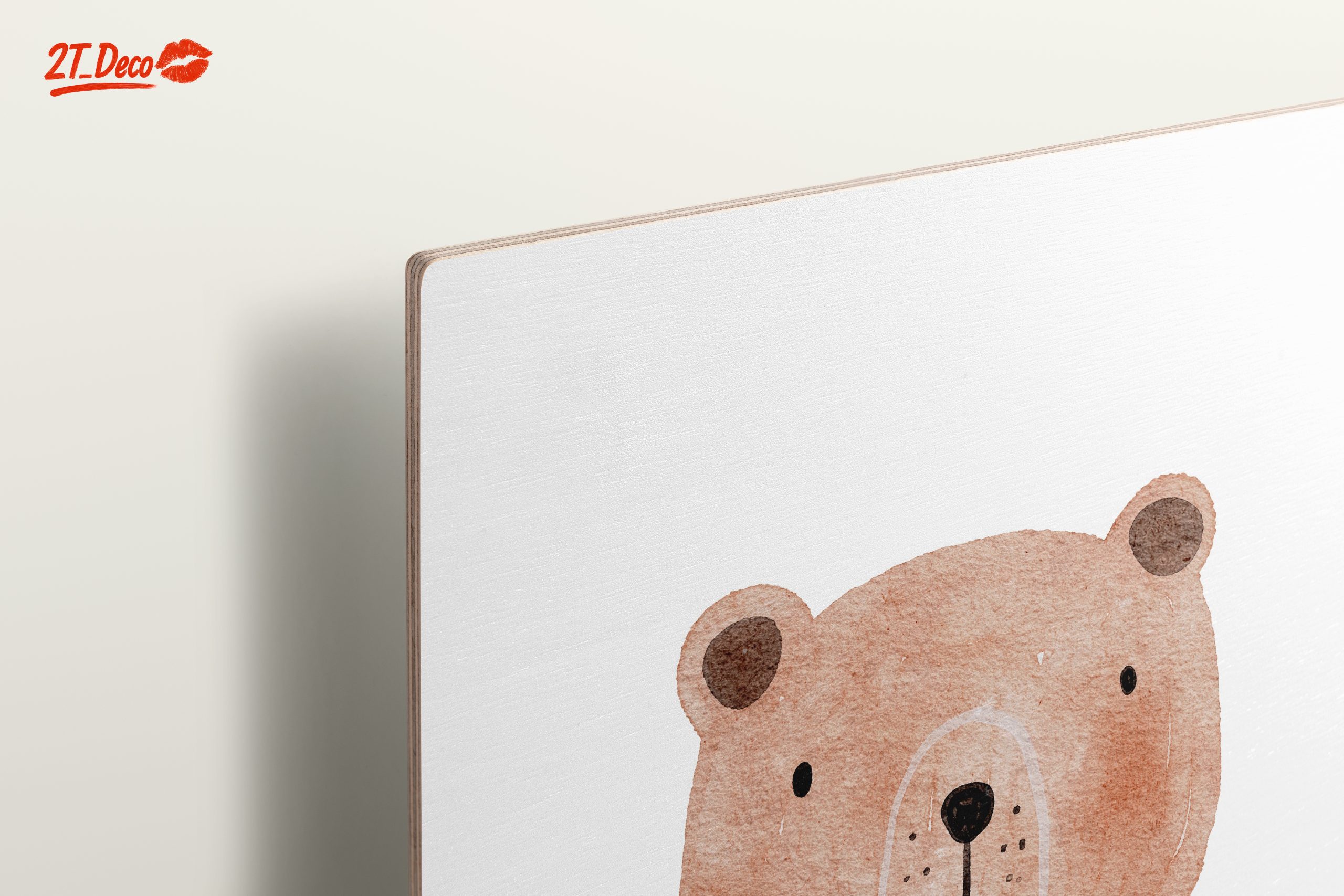 Cute Bear Illustration with Love Quote - Image 15