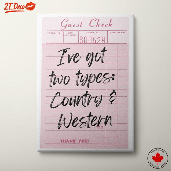 Restaurant Inspired Artwork: Country and Western Style
