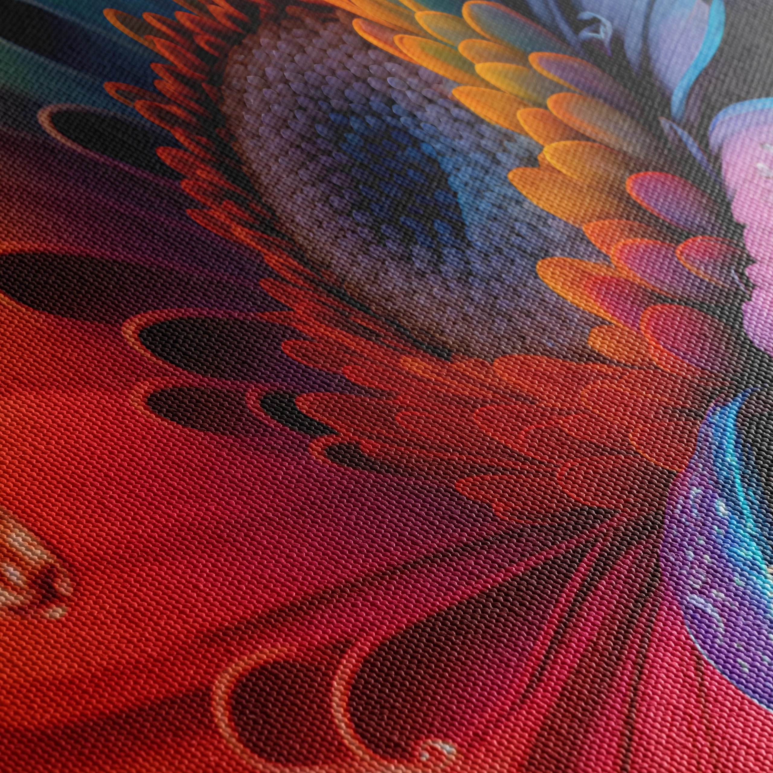 Vibrant Colorful Abstract Floral Artwork - Image 5
