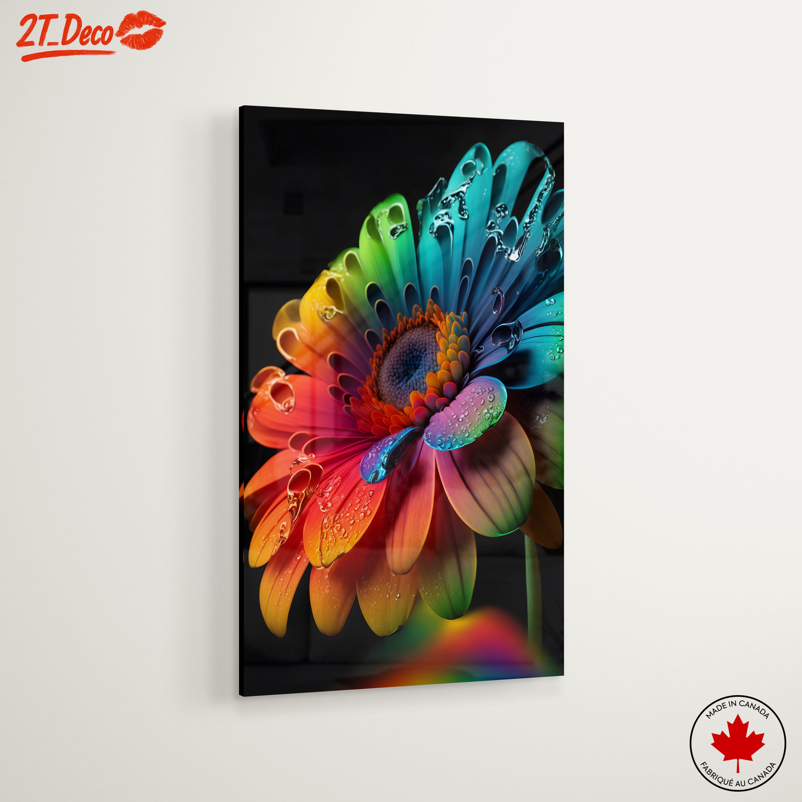 Vibrant Colorful Abstract Floral Artwork - Image 6