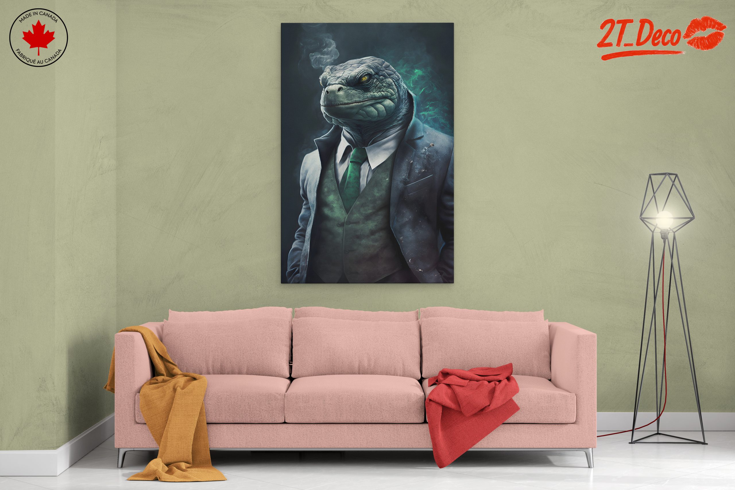 Stylized Lizard Character in Suit 2 - Image 2