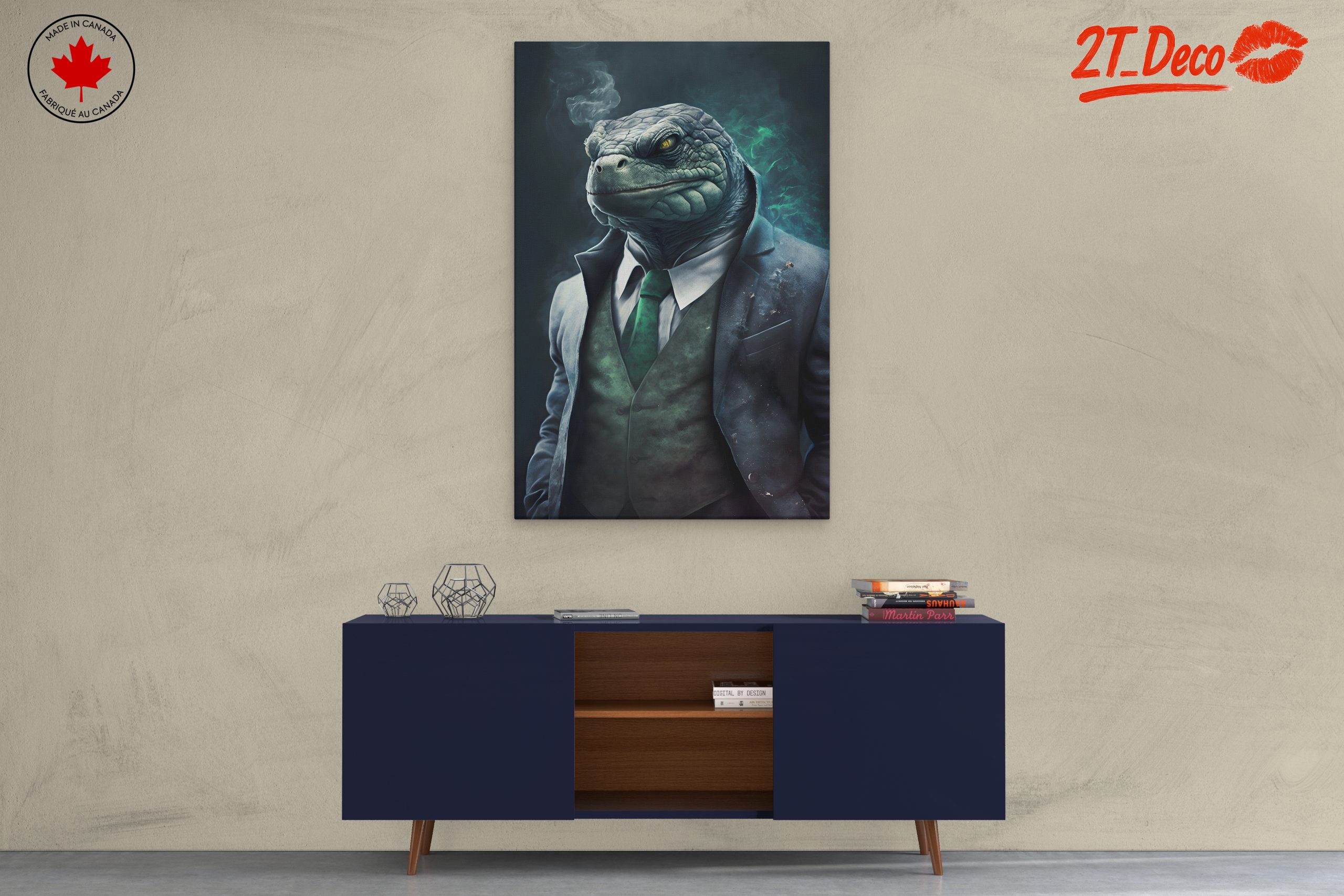 Stylized Lizard Character in Suit 2 - Image 3