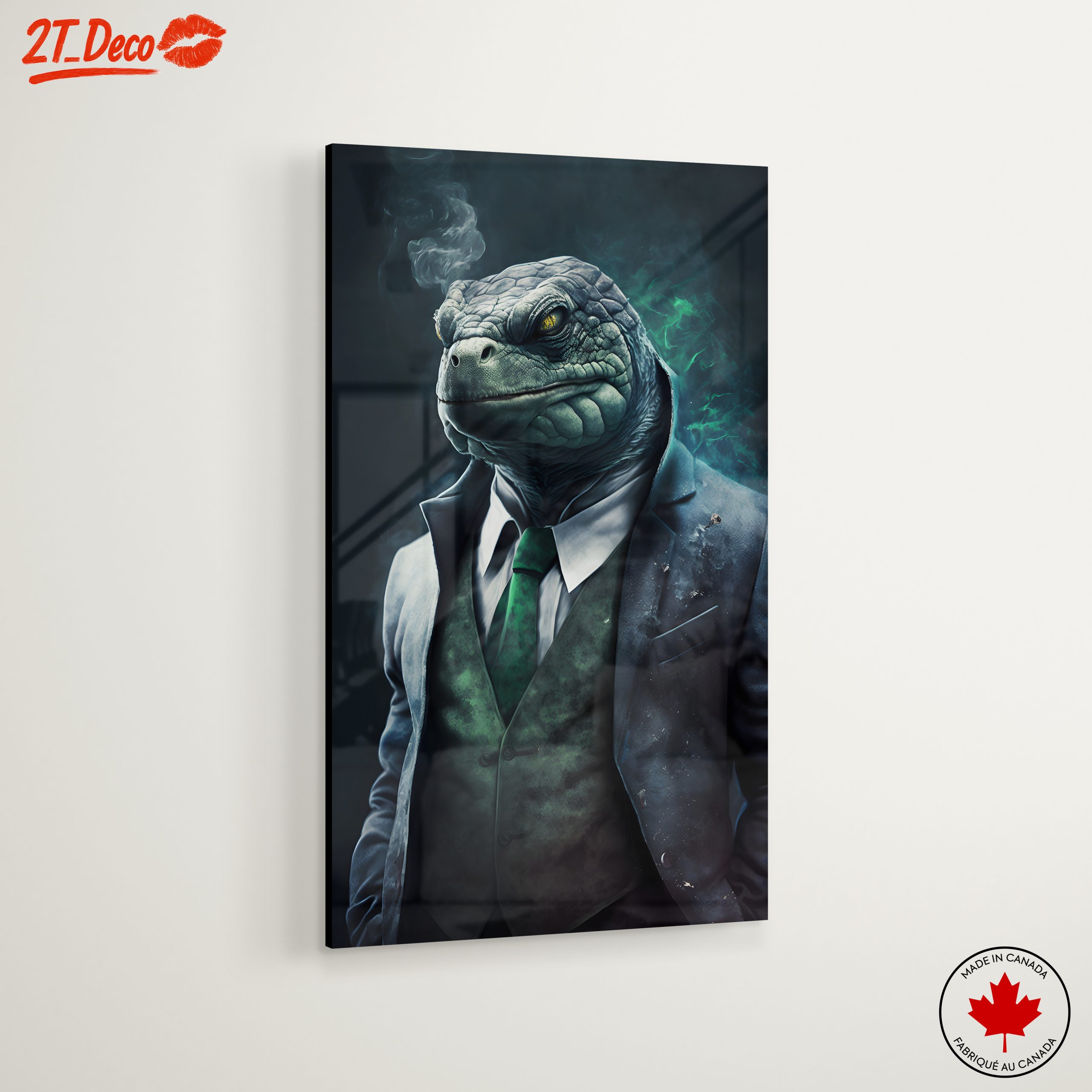 Stylized Lizard Character in Suit 2 - Image 6