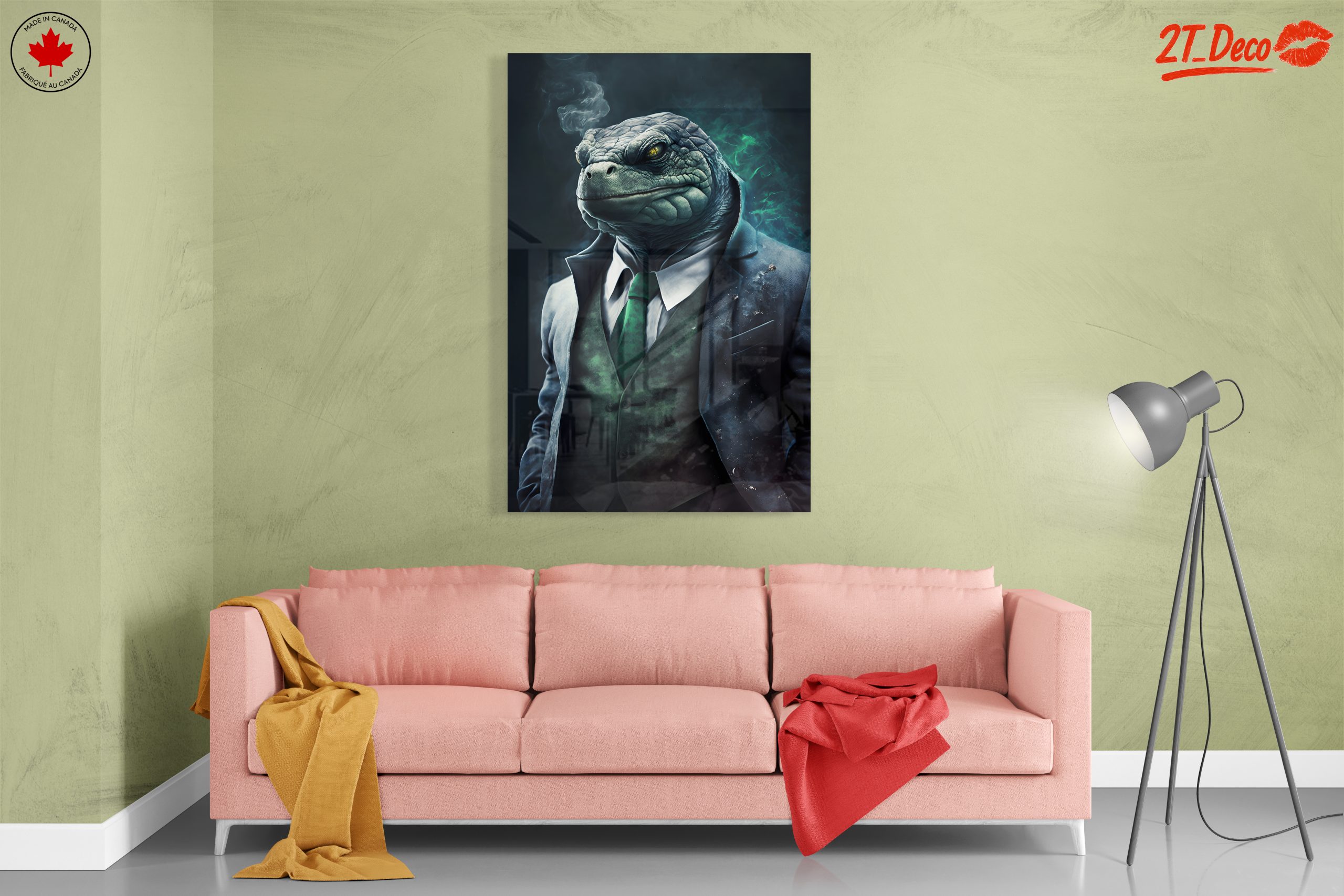 Stylized Lizard Character in Suit 2 - Image 7