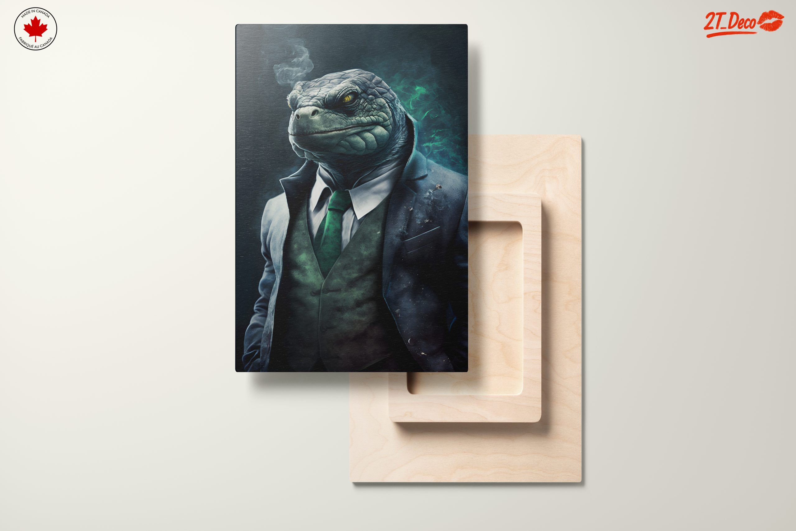 Stylized Lizard Character in Suit 2 - Image 11