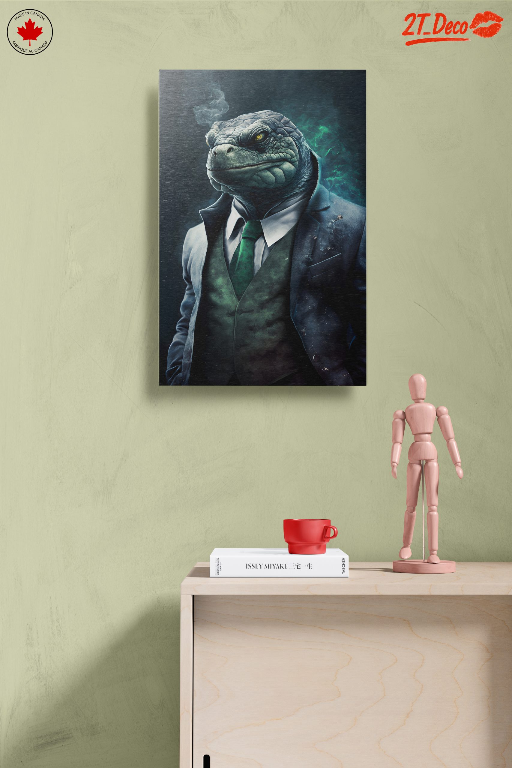 Stylized Lizard Character in Suit 2 - Image 14