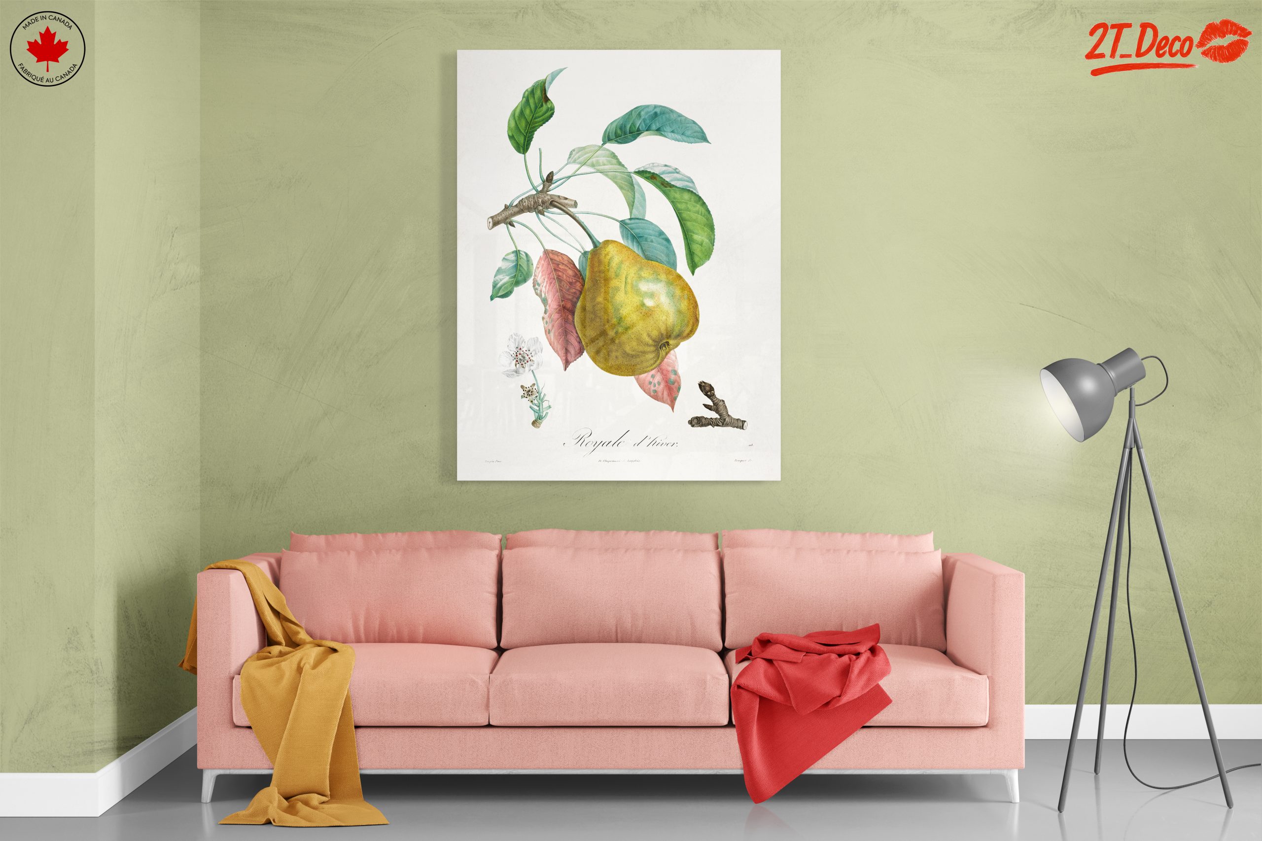 Detailed Botanical Artwork of a Pear - Image 7