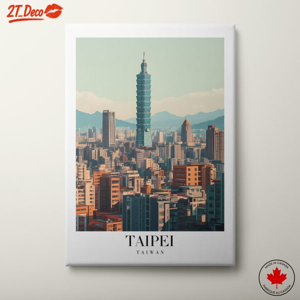 Taipei Cityscape Artistic Representation